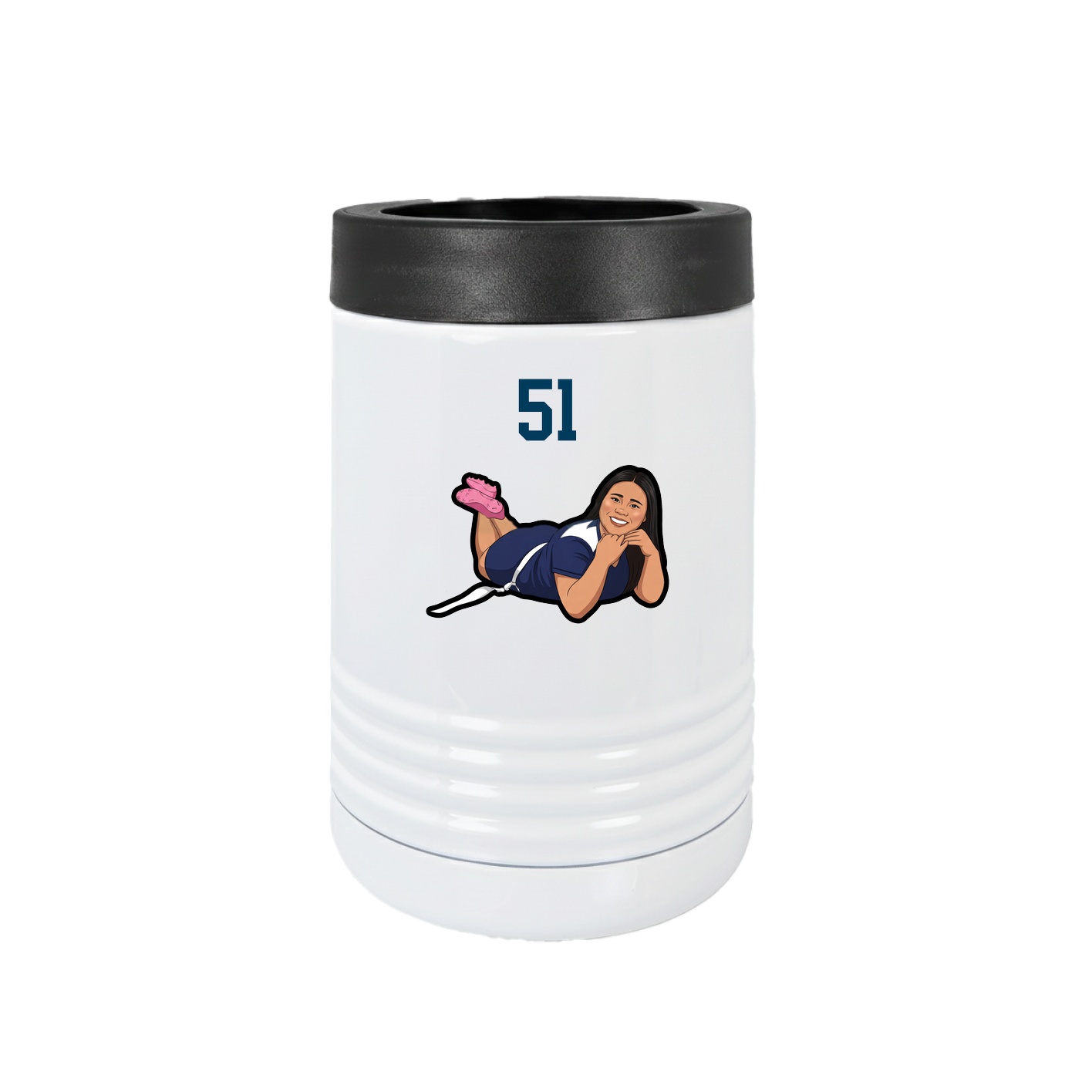 Beverage Holder — Number Top in White
