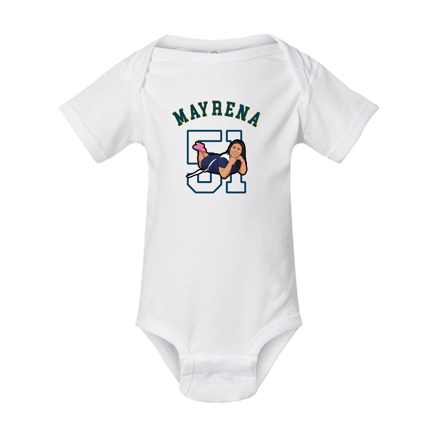 Baby Onesie — Shirsey Arch in White