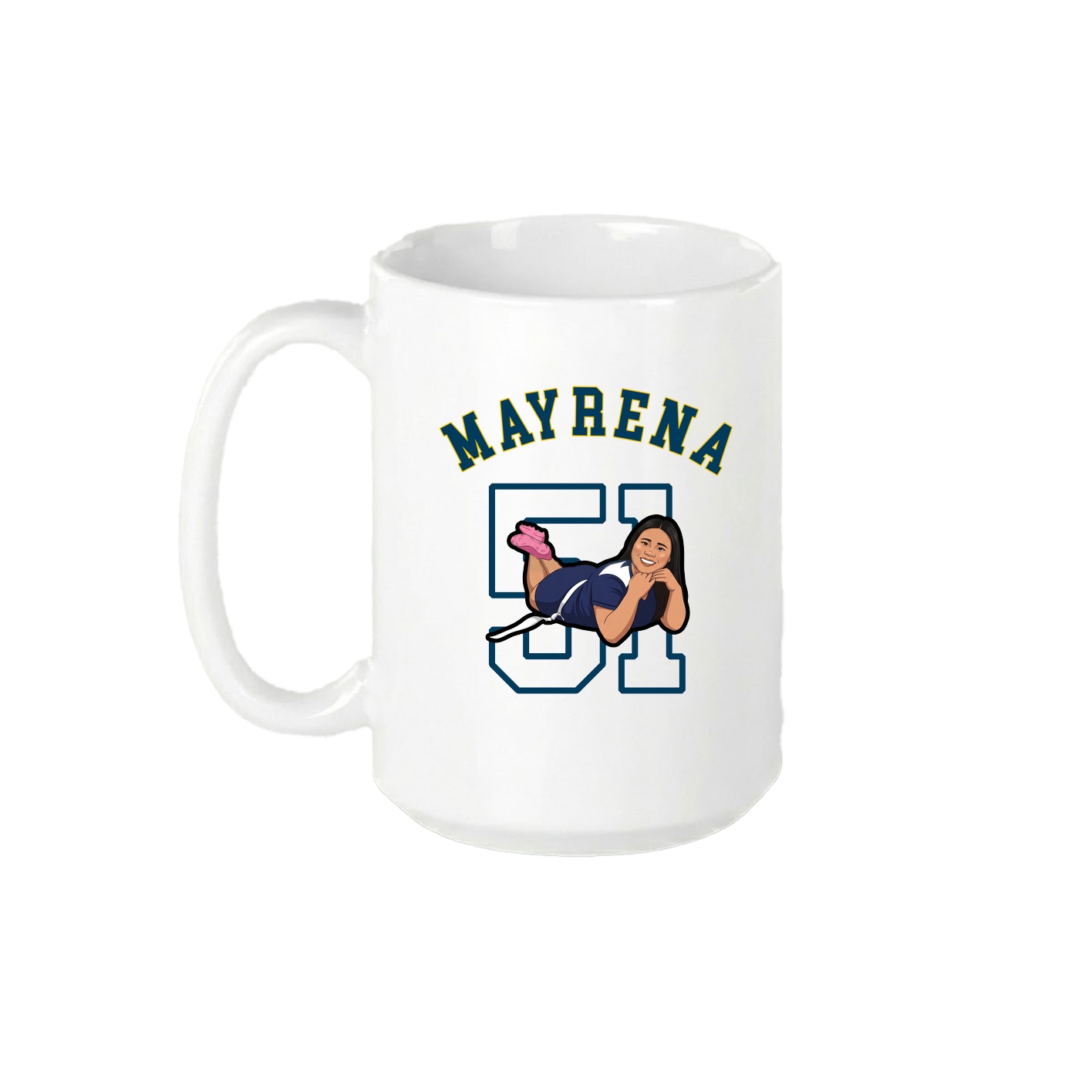 15oz Coffee Mug — Shirsey Arch in White