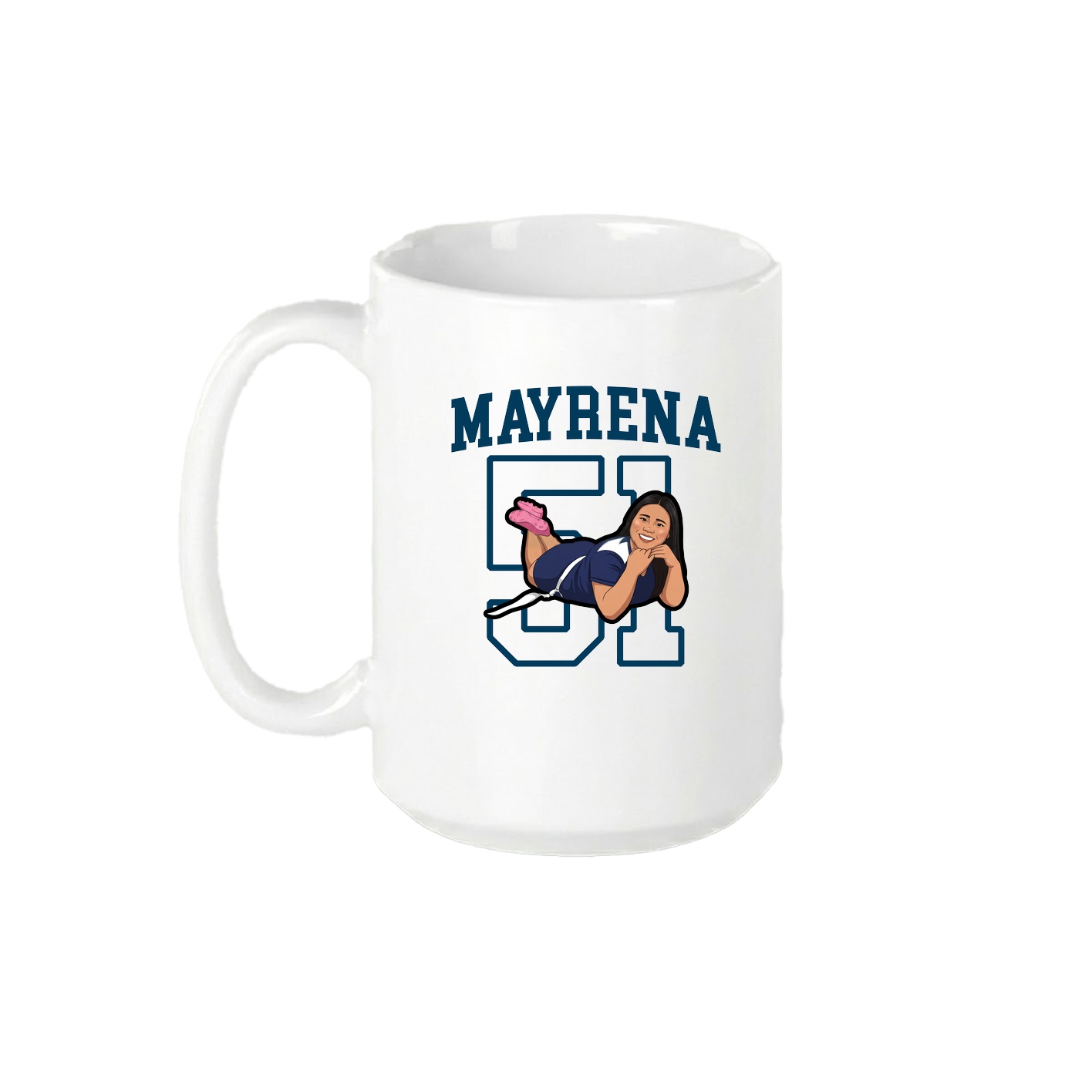 15oz Coffee Mug — Shirsey in White