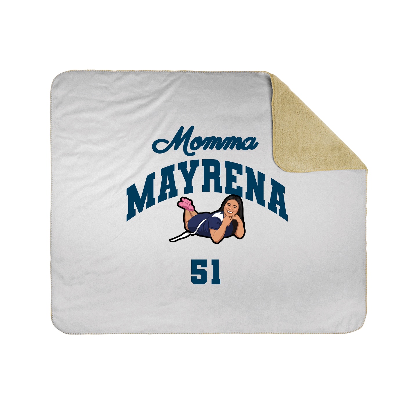 Throw Blanket — Mothers Day Arch in White