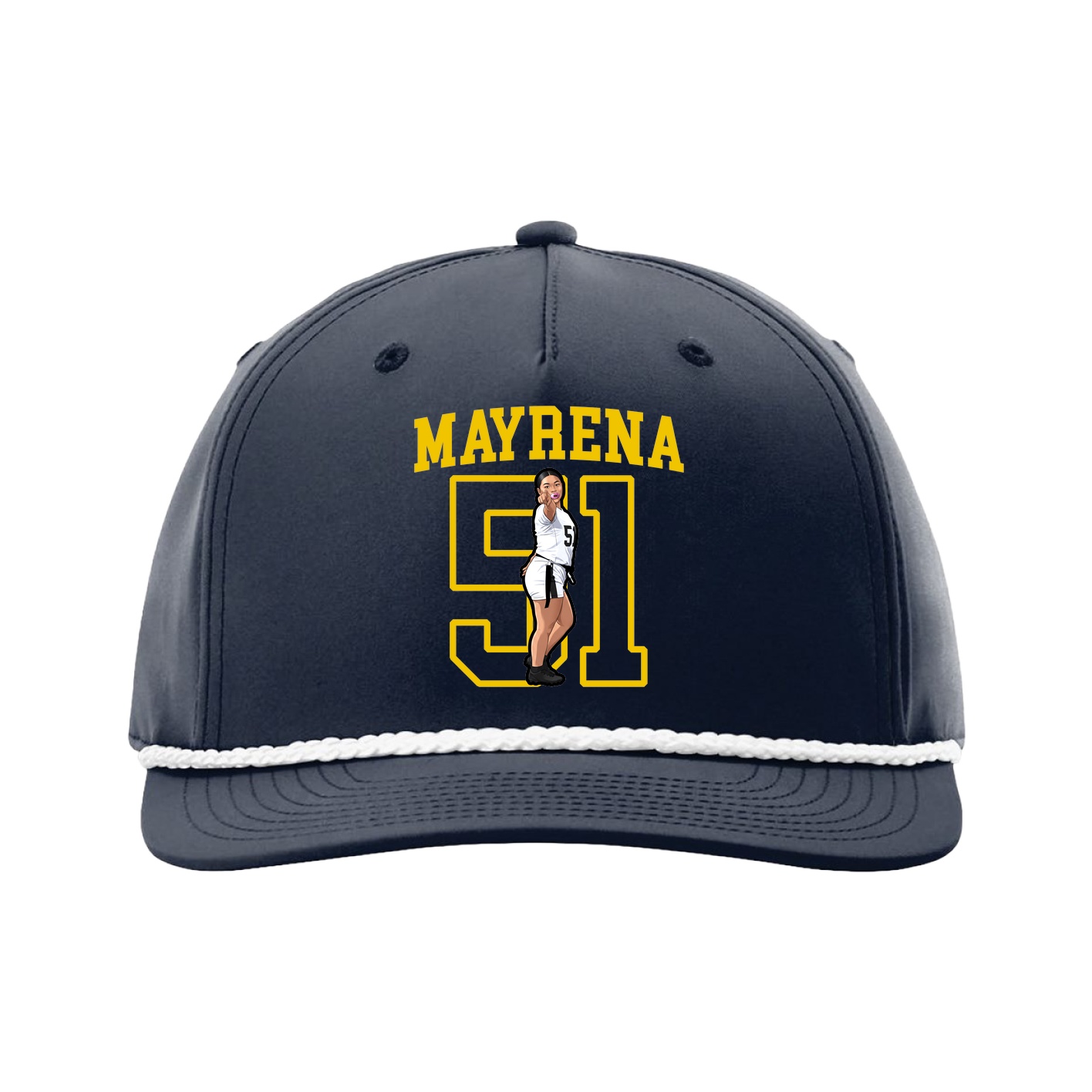 Five-Panel Classic Rope Cap — Shirsey in Navy