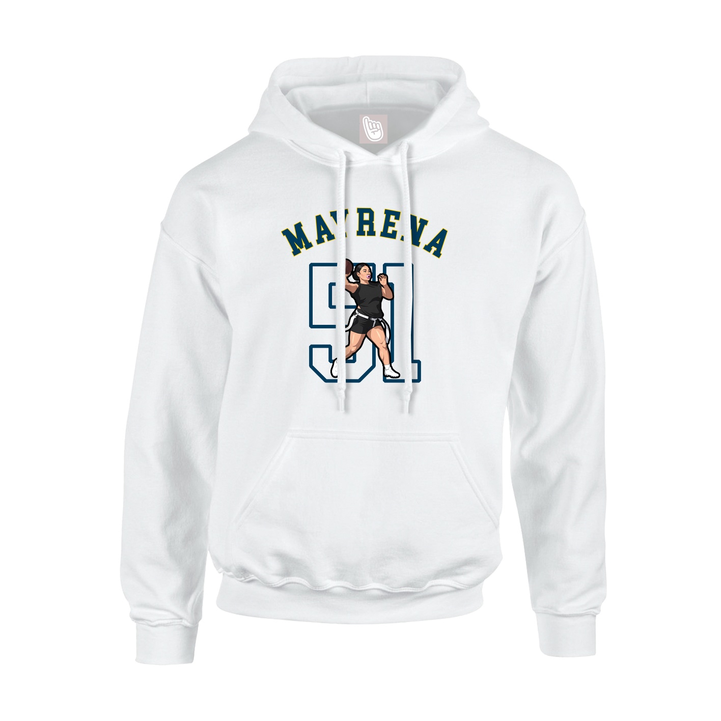 Youth Hoodie — Shirsey Arch in White
