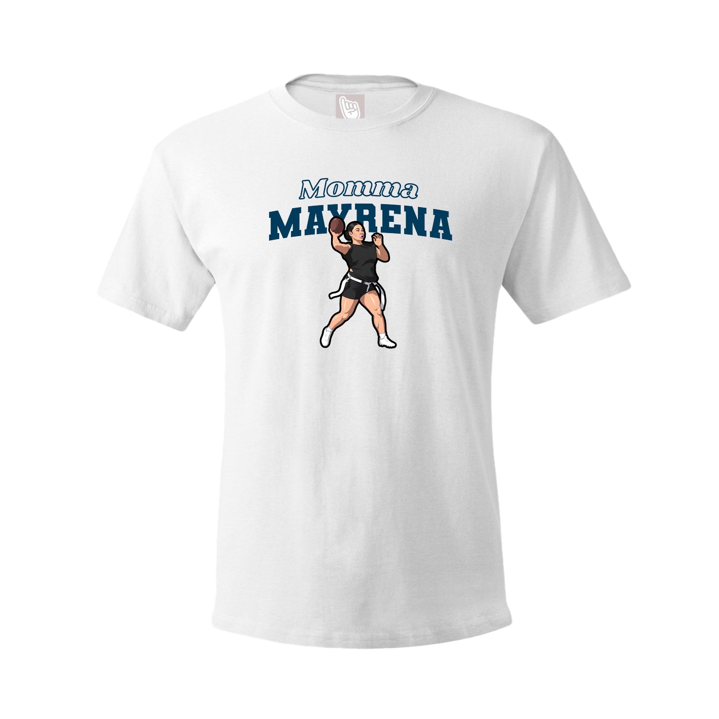 Youth Tee — Mothers Day Block in White