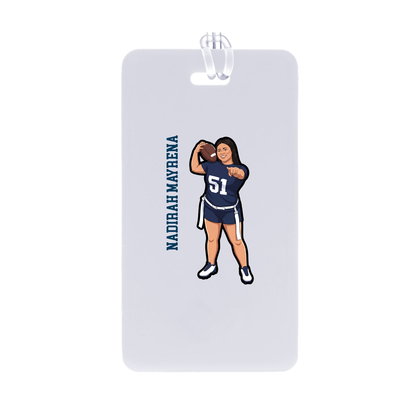 Bag Tag — Name Vertical in Classic