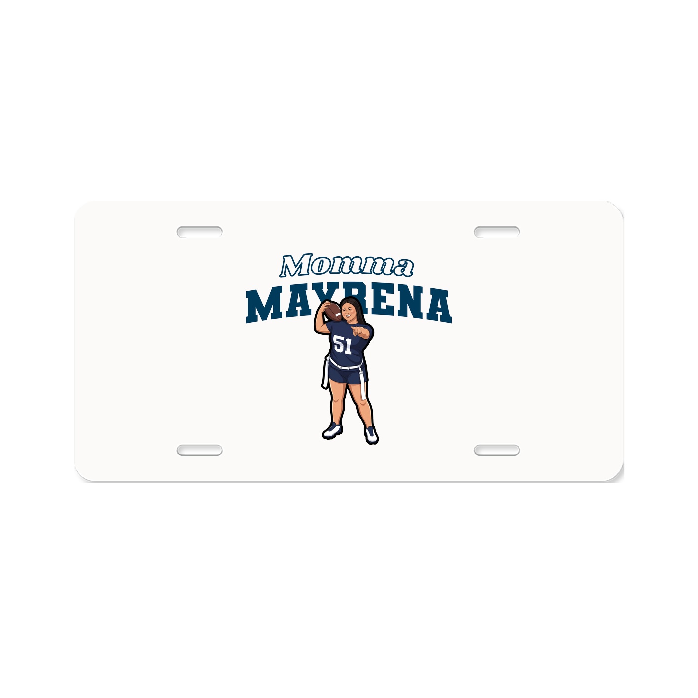 License Plate — Mothers Day Block in Classic