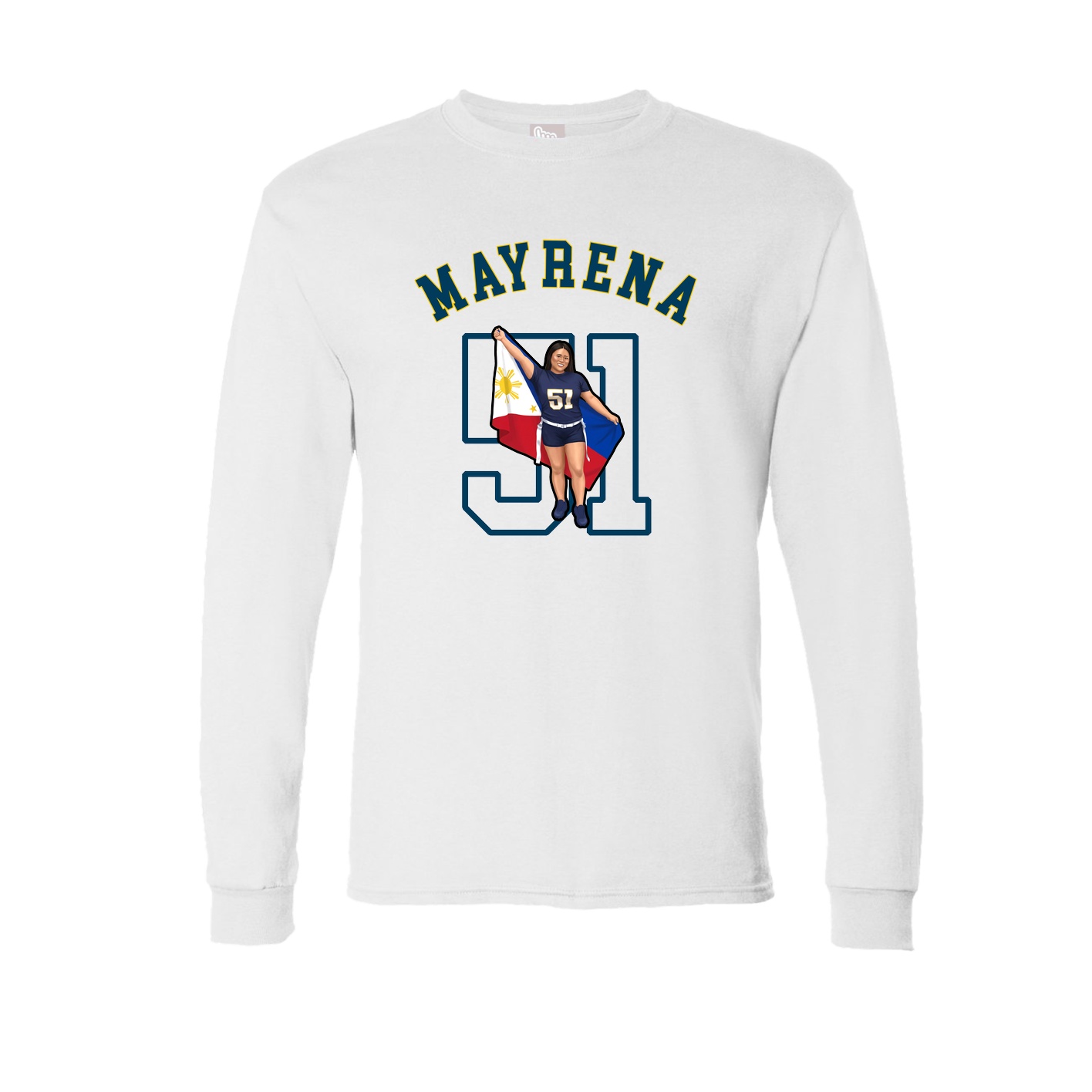 Long Sleeve Tee — Shirsey Arch in White