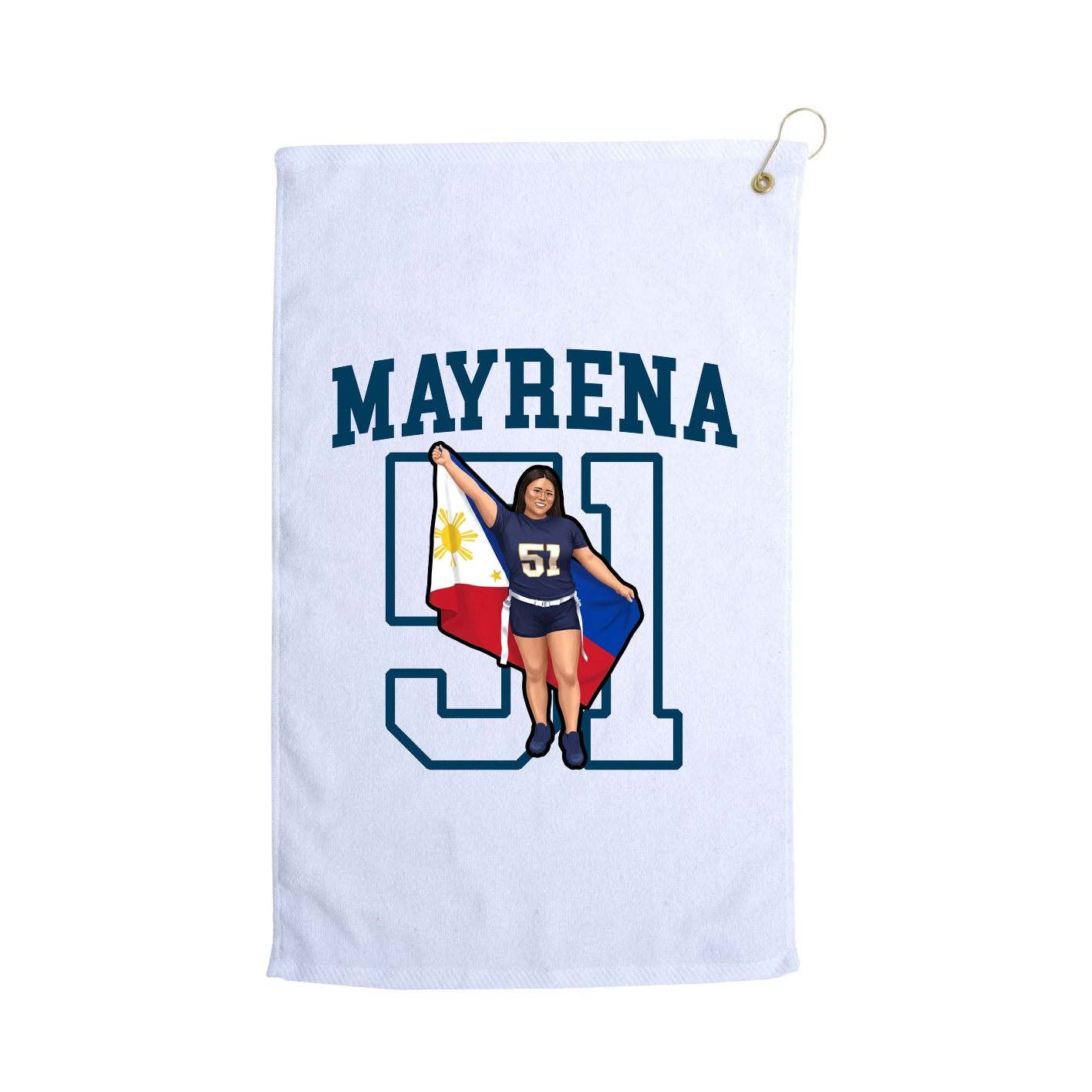 Golf Towel — Shirsey in White