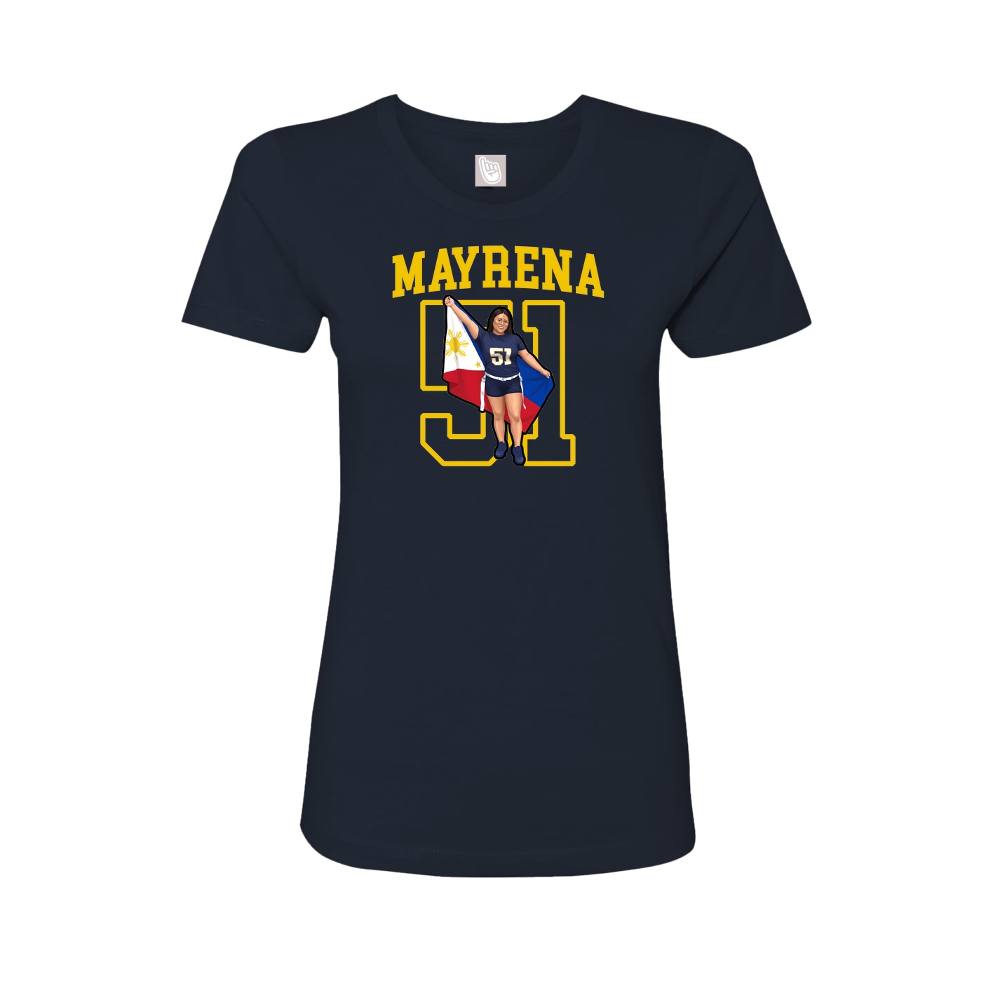Fitted Women's Tee — Shirsey in Navy