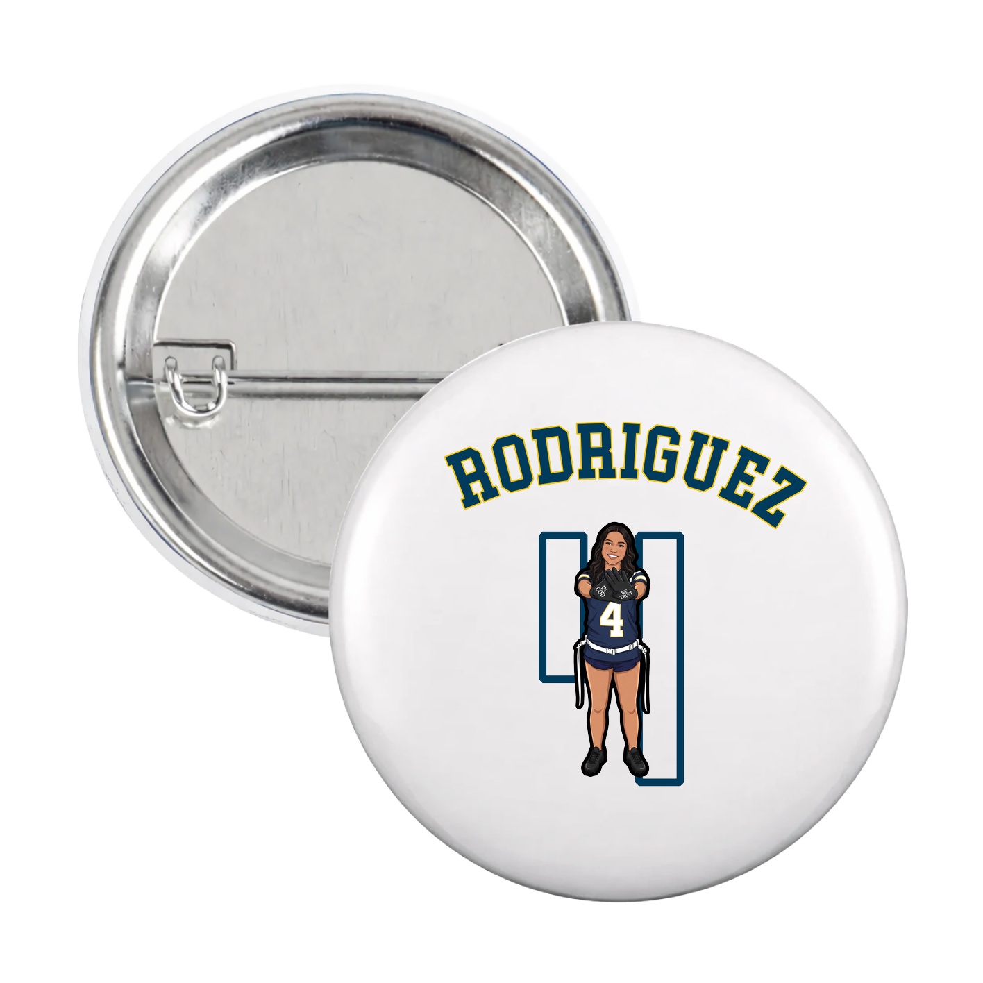 Game Day Button — Shirsey Arch in White