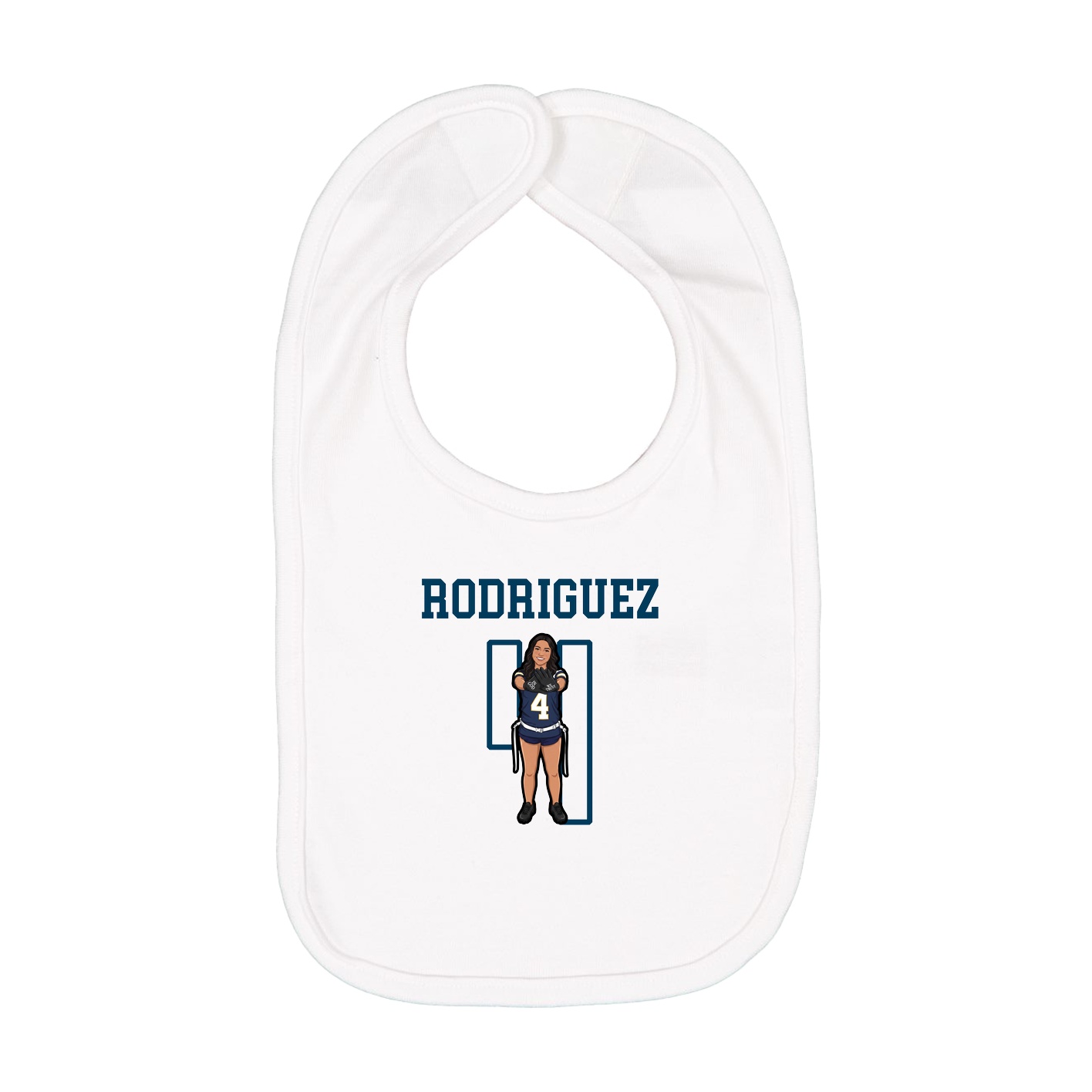 Infant Bib — Shirsey in White