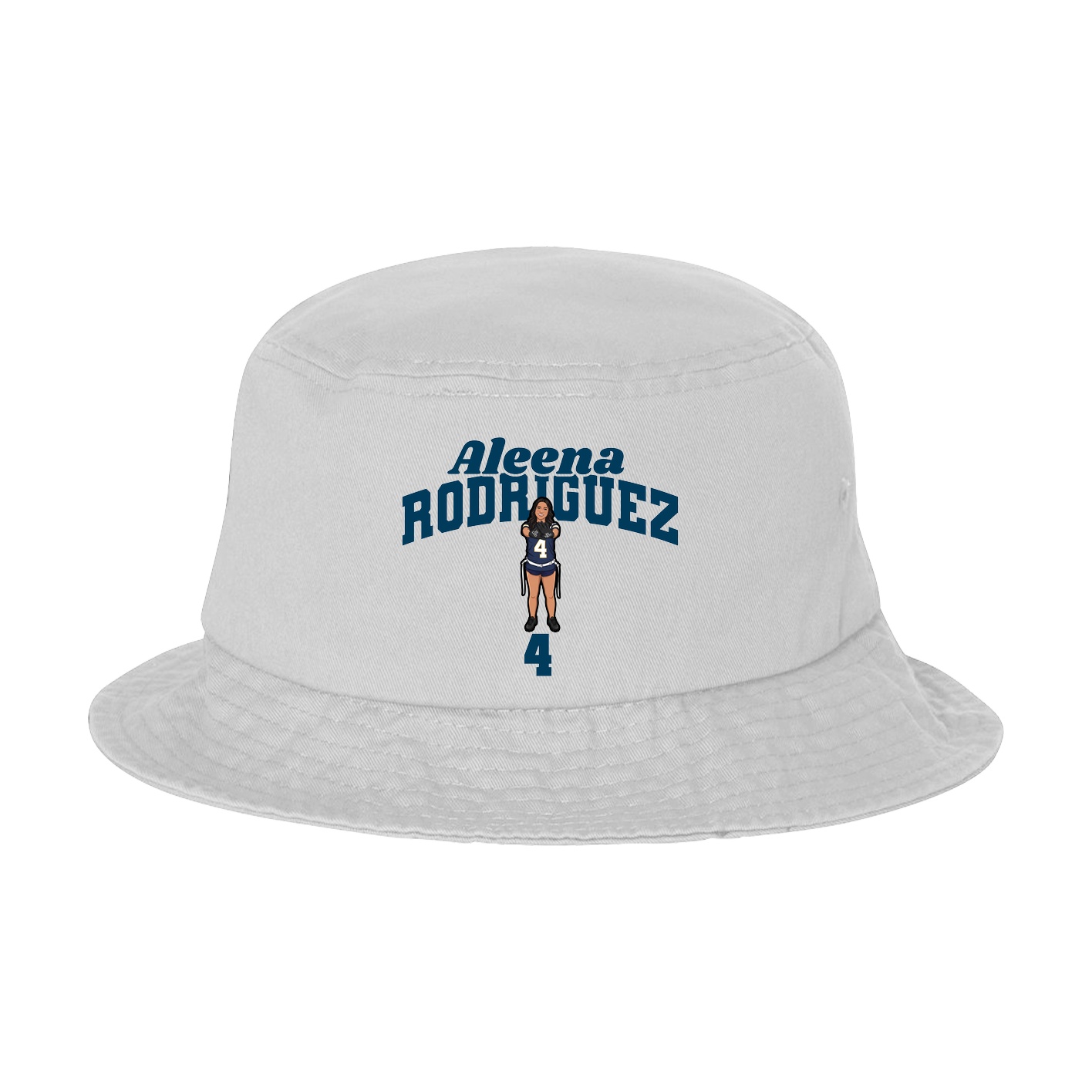 Bucket Cap — Signature Arch in White