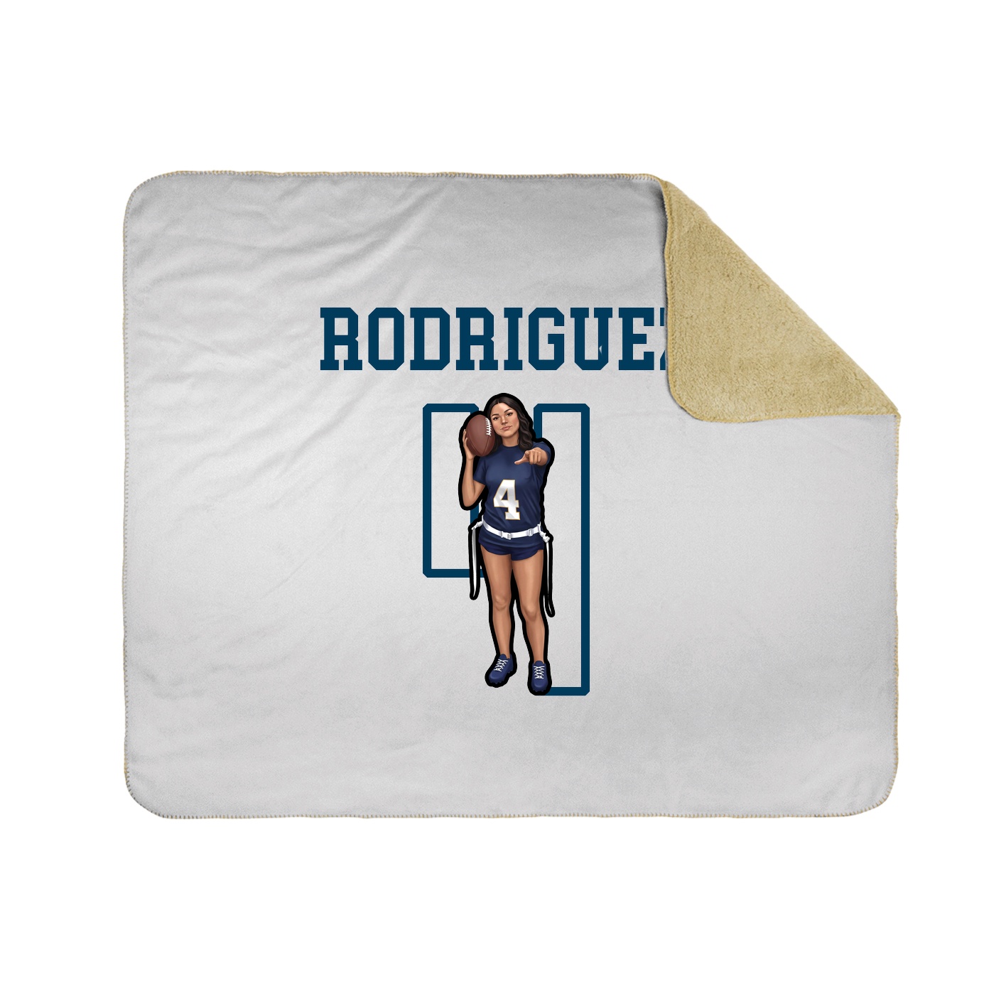 Throw Blanket — Shirsey in White
