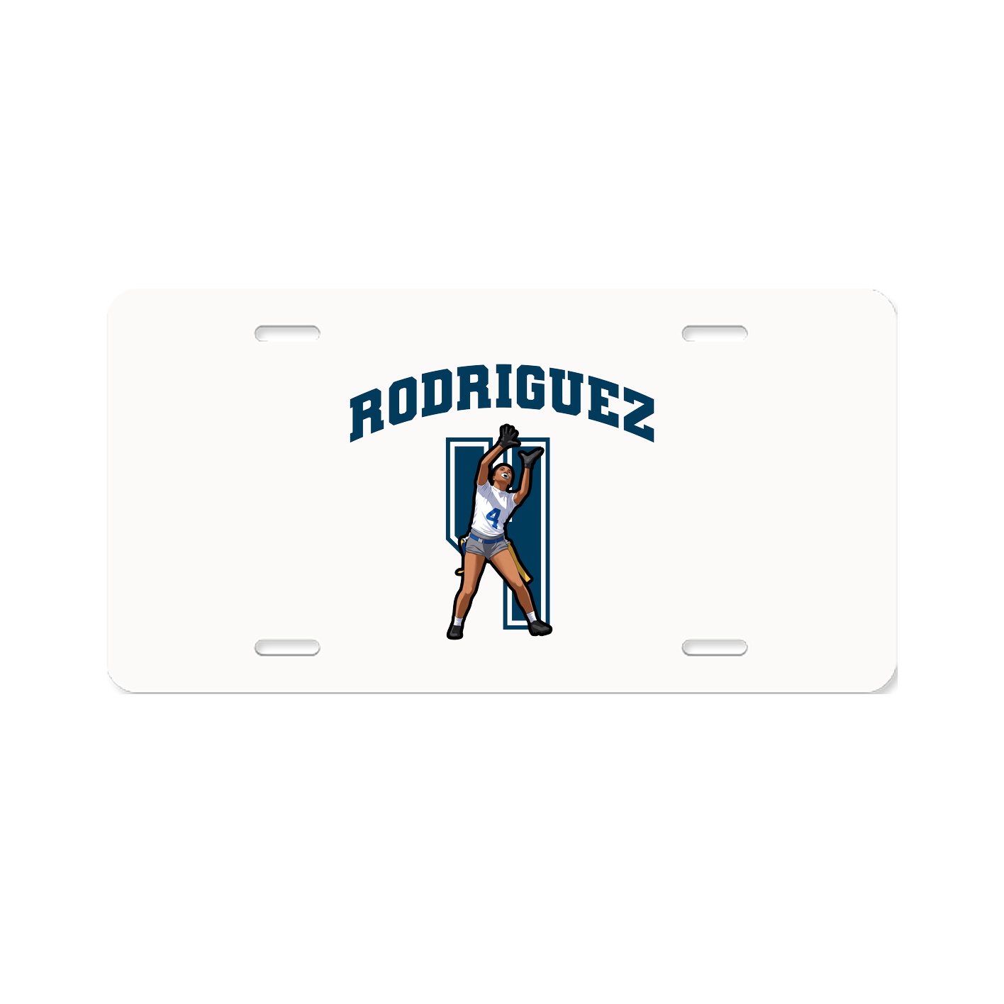 License Plate — Number in Classic