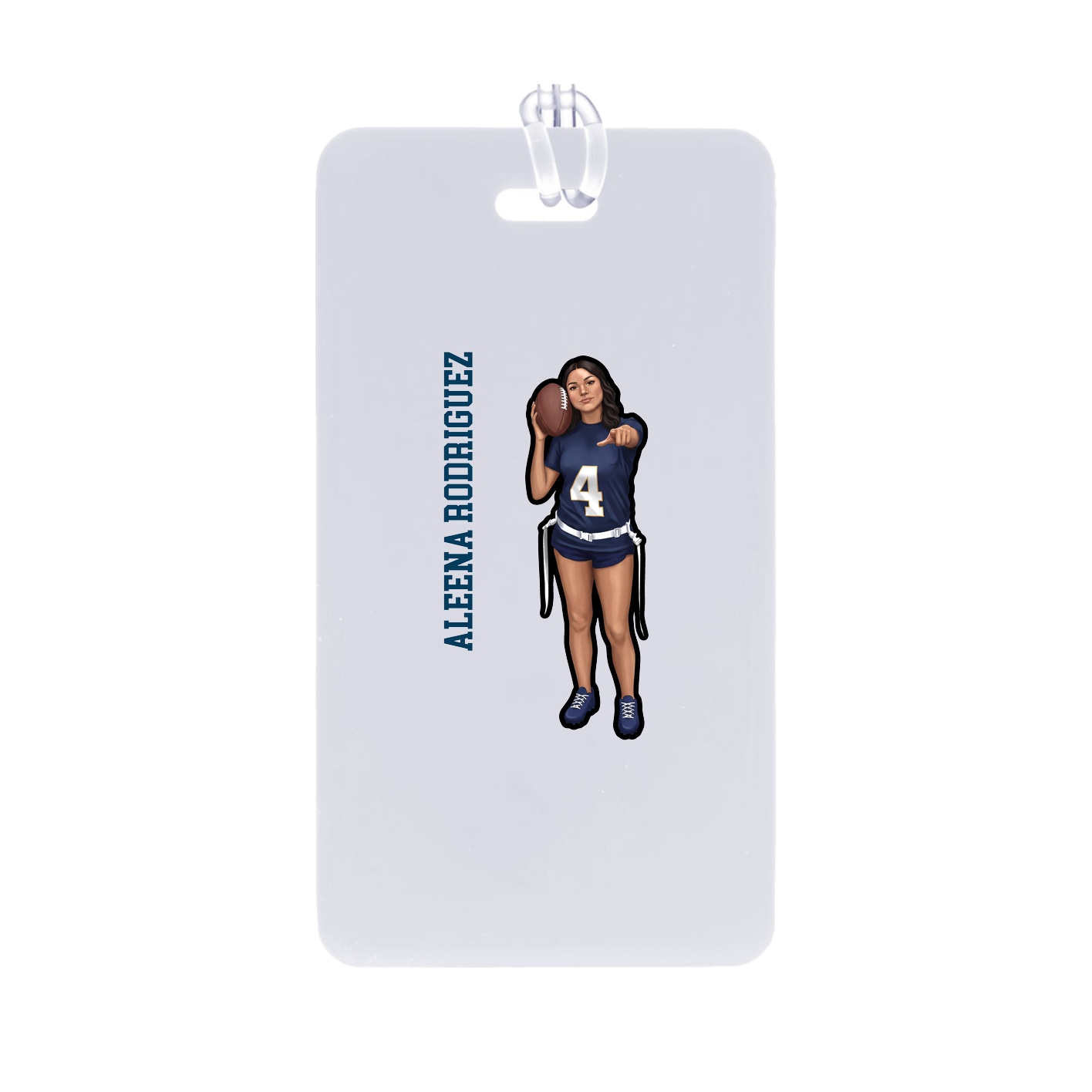 Bag Tag — Name Vertical in Classic