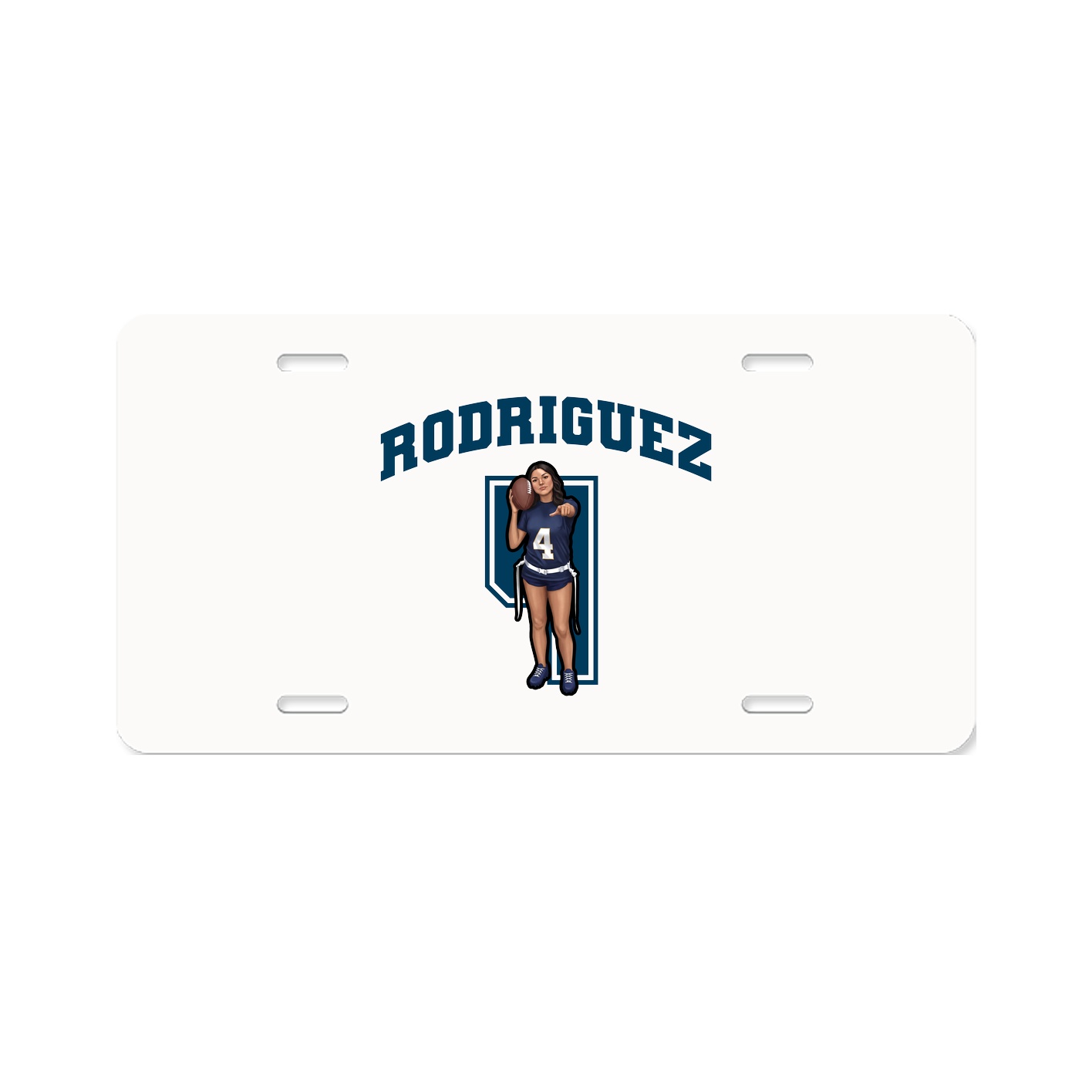 License Plate — Number in Classic