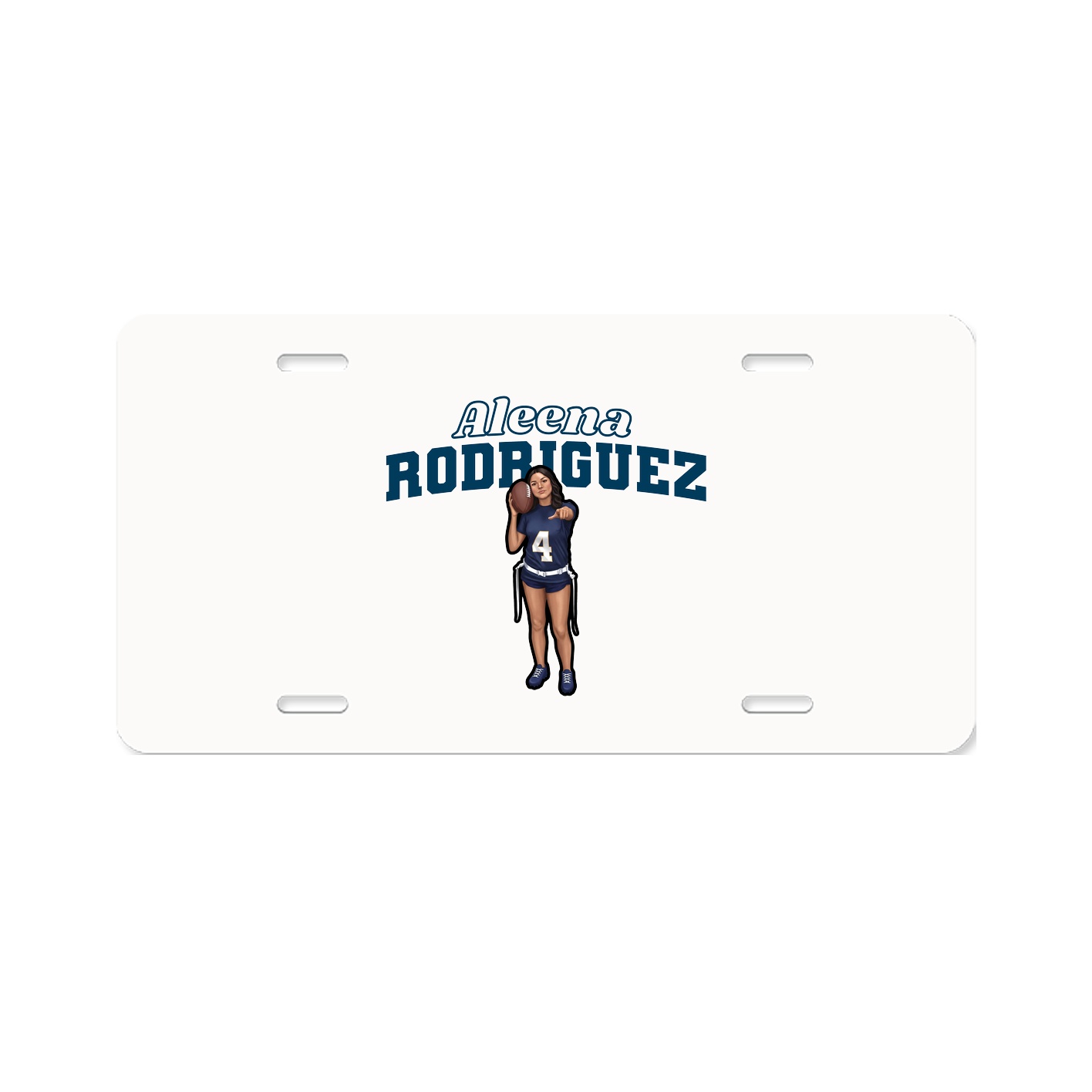 License Plate — Name Arch in Classic