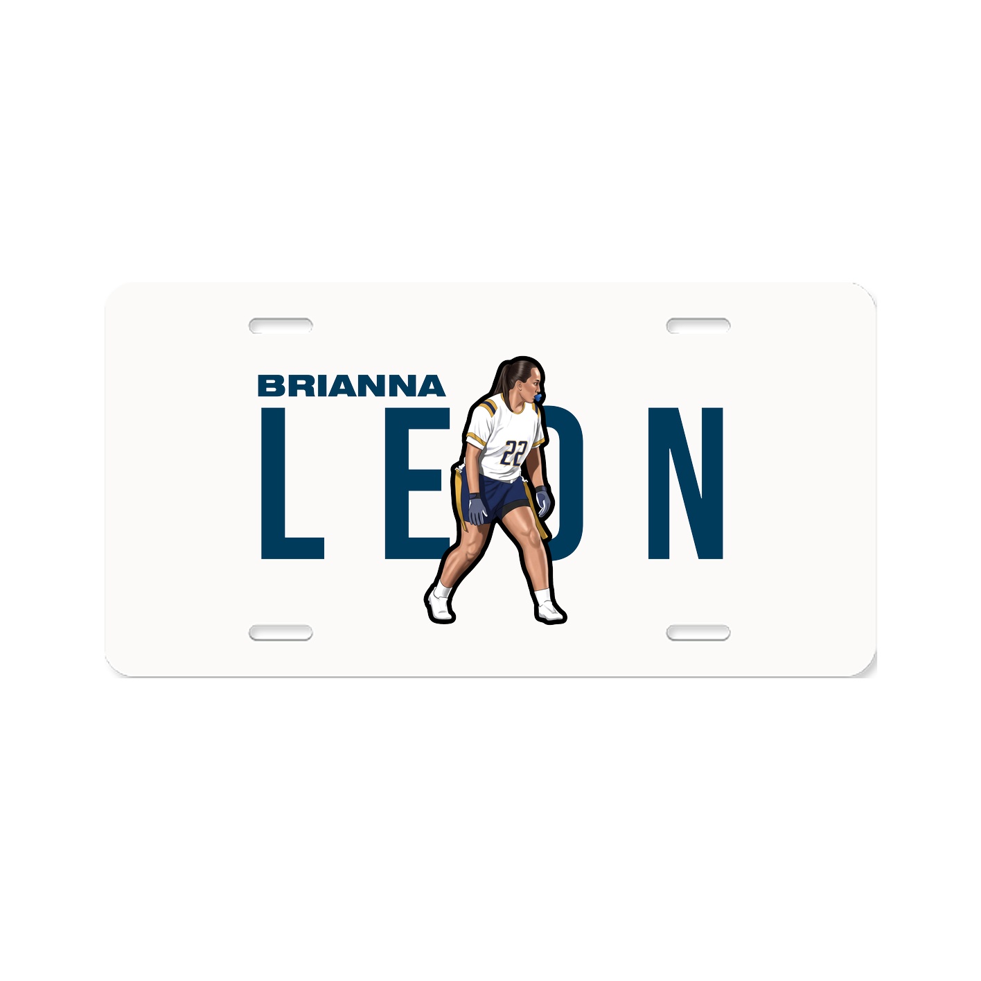 License Plate — Player Name in Classic