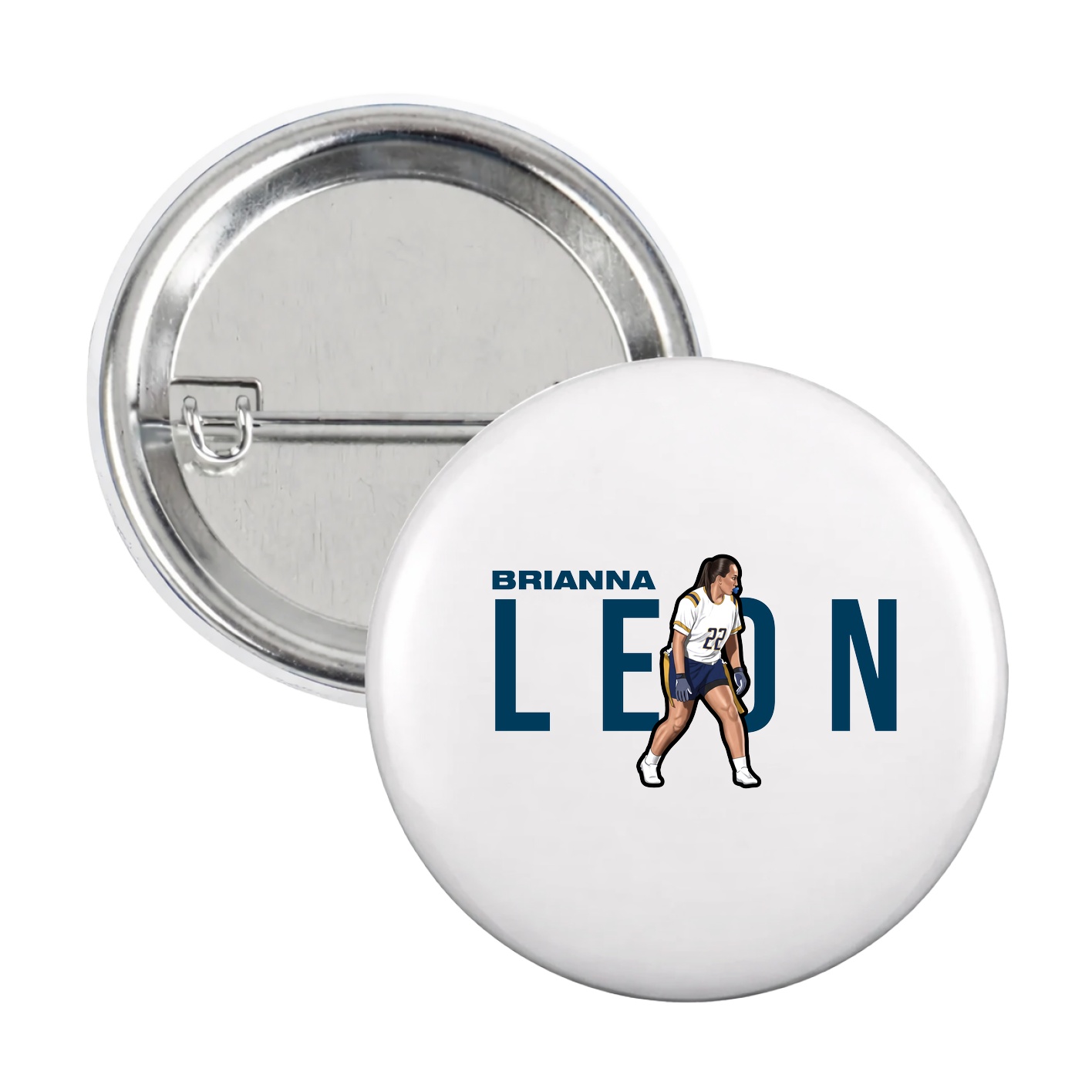 Game Day Button — Player Name in White