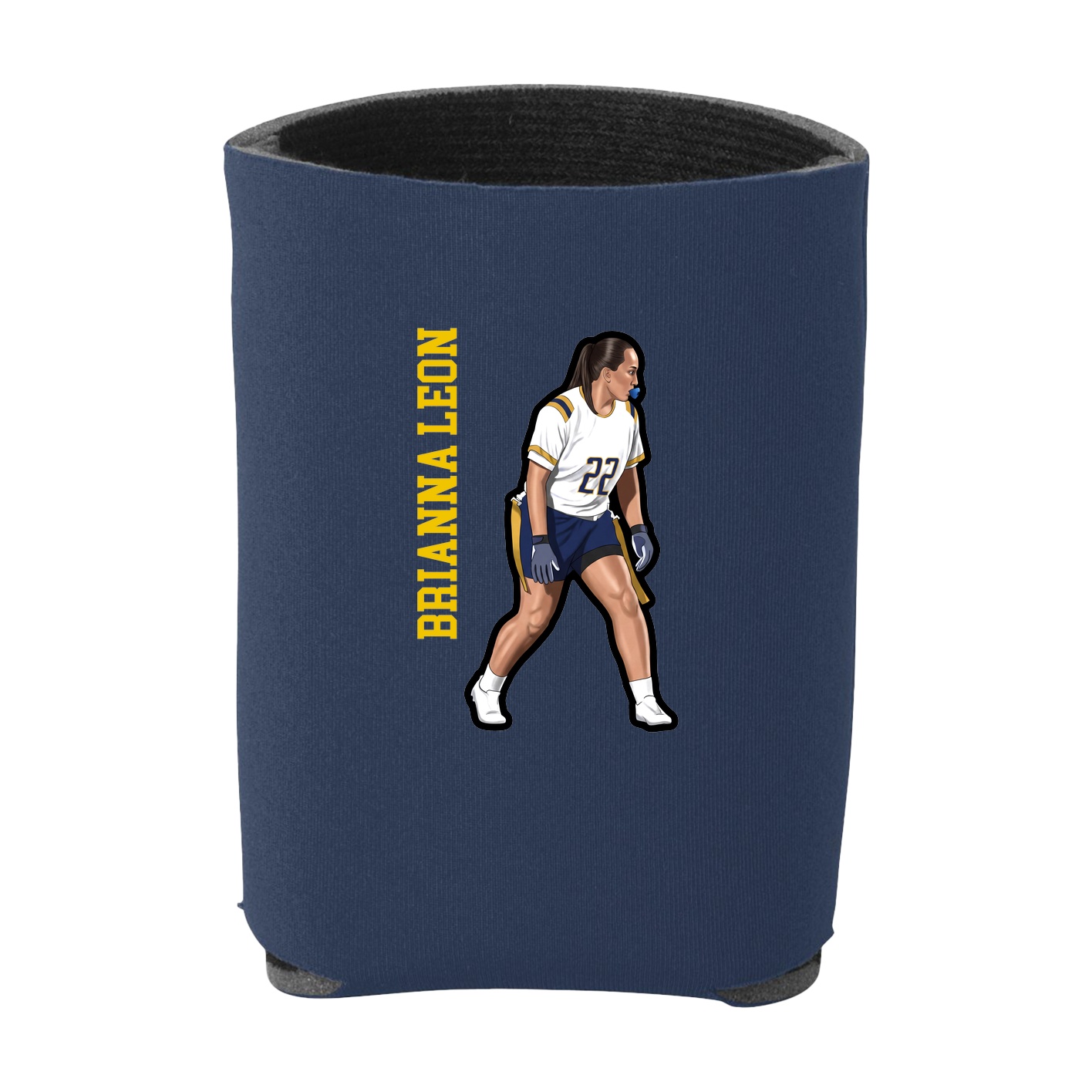 Can Holder — Name Vertical in Navy