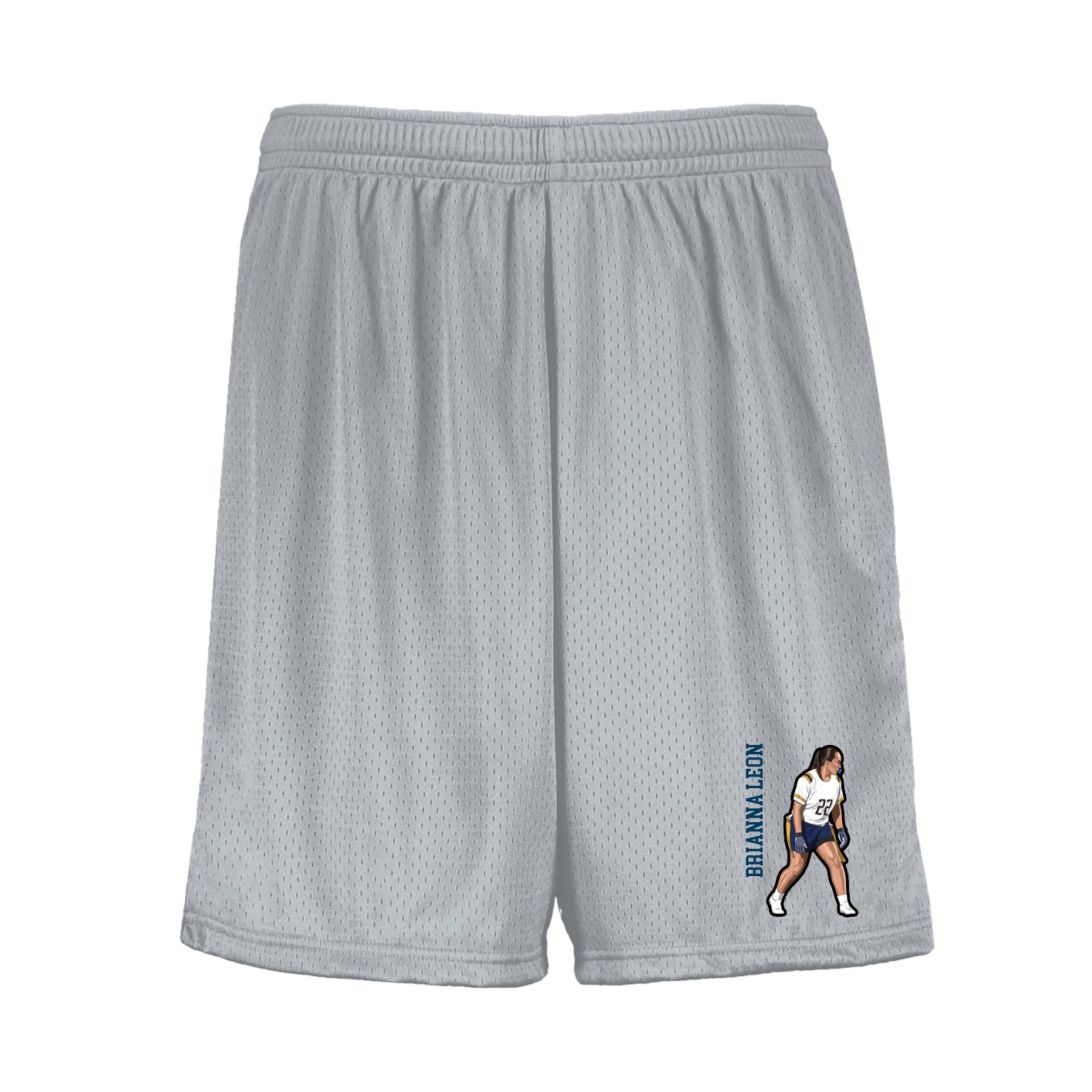 Shorts — Name Vertical in Silver