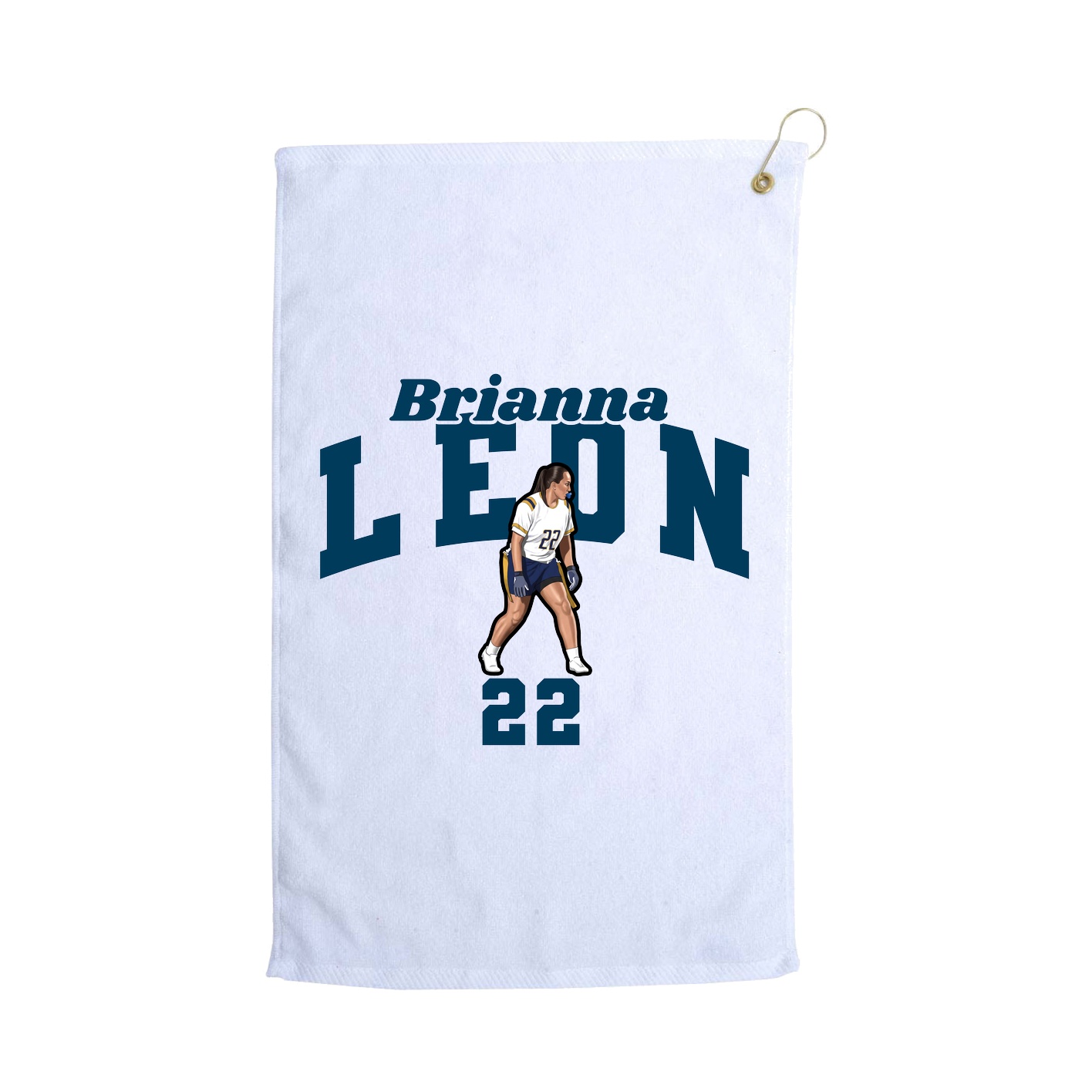 Golf Towel — Signature Arch in White