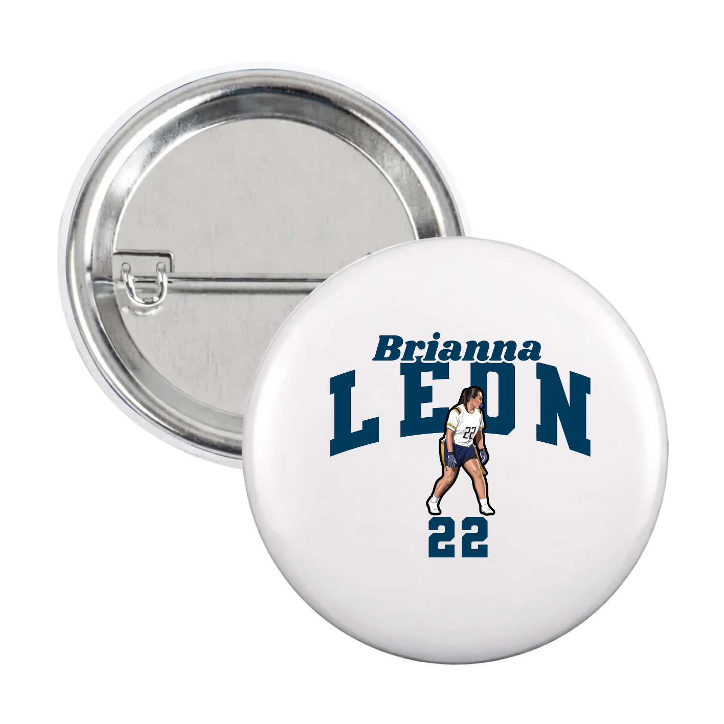 Game Day Button — Signature Arch in White