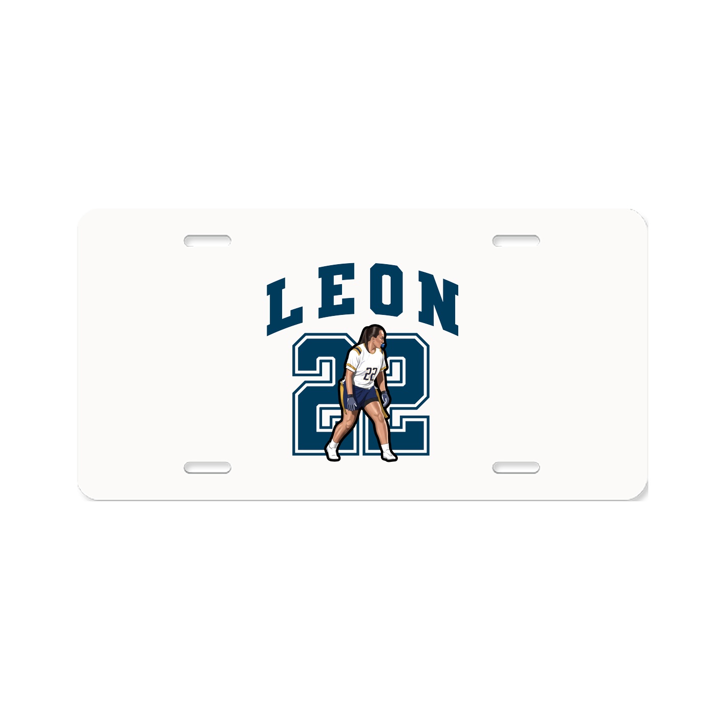 License Plate — Number in Classic