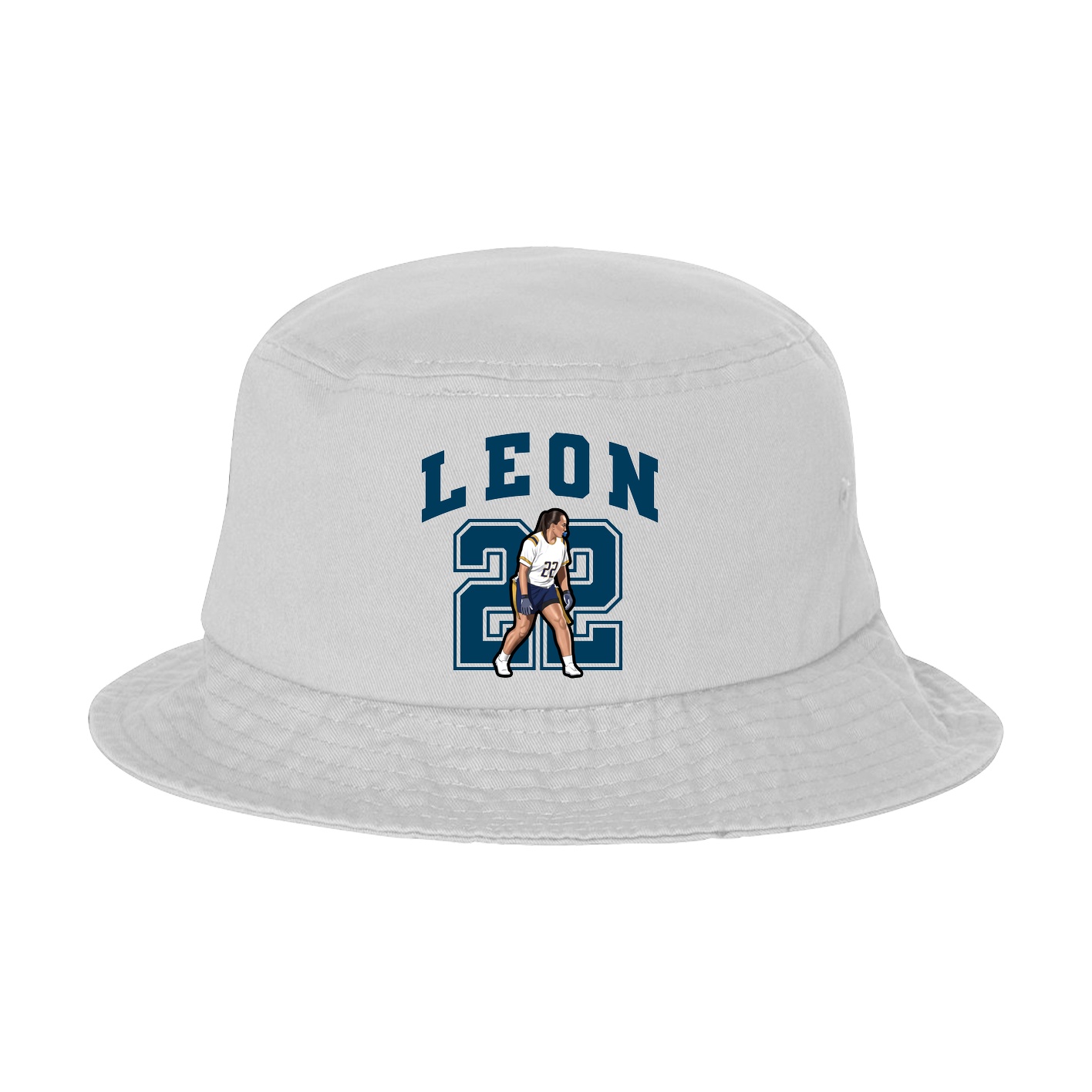 Bucket Cap — Number in White