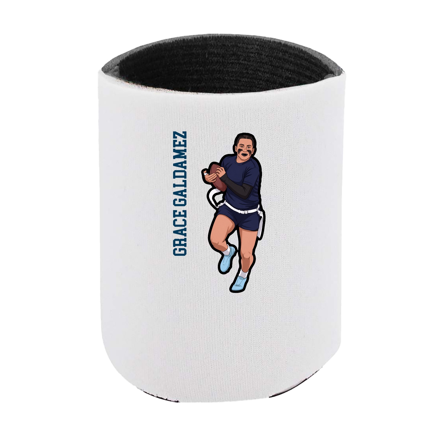 Can Holder — Name Vertical in White