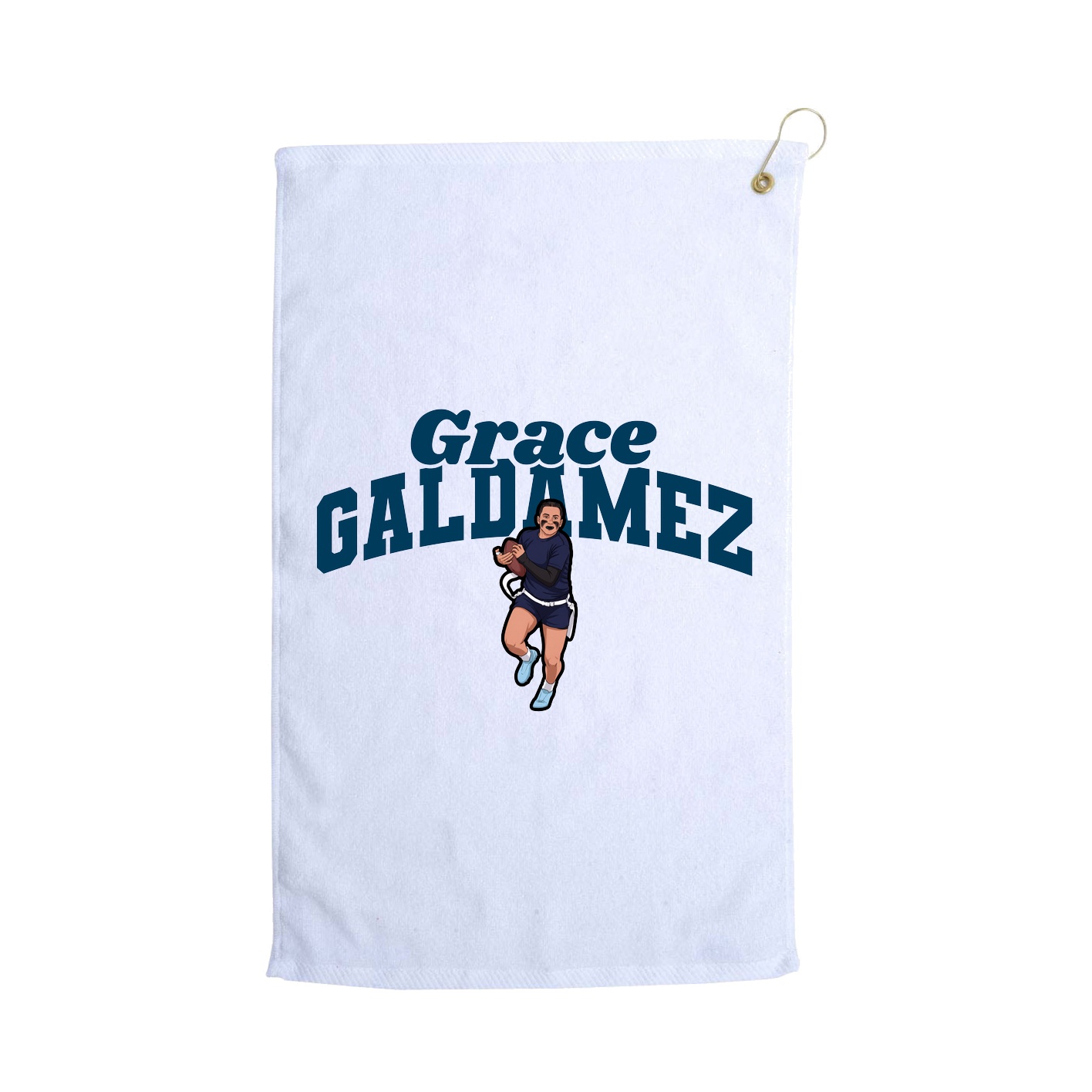 Golf Towel — Signature Arch in White