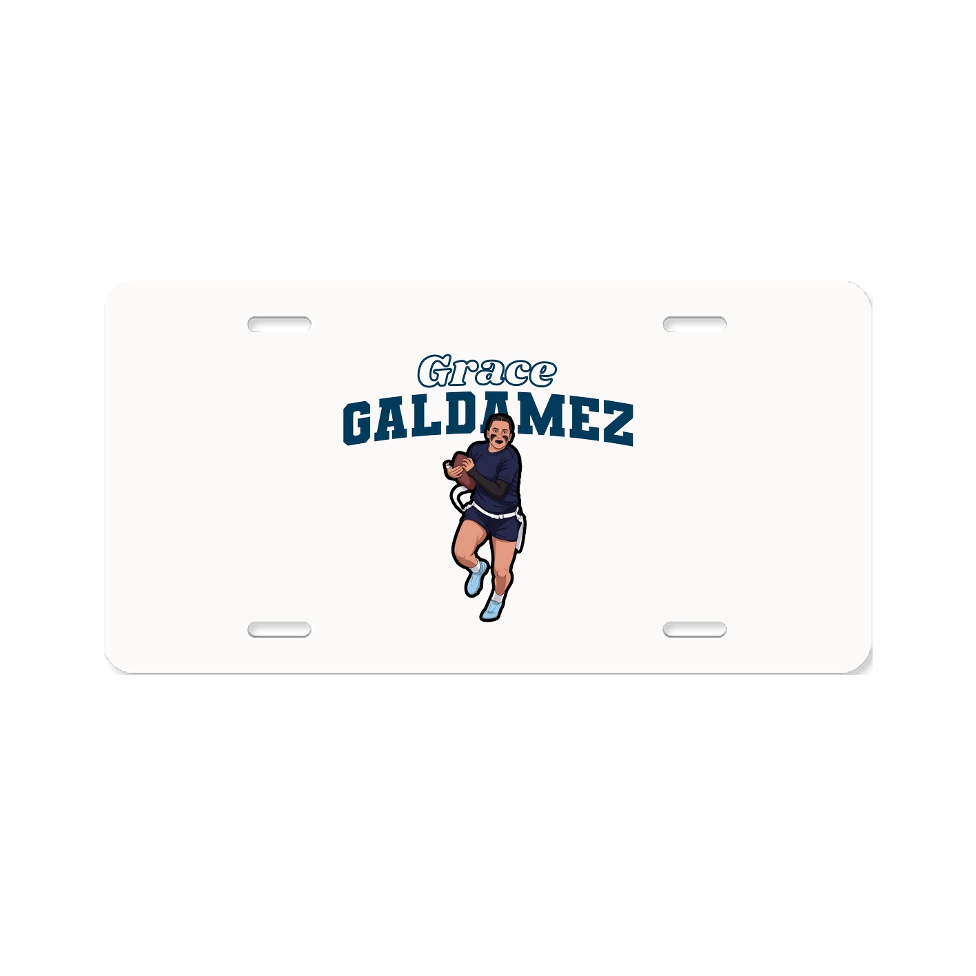 License Plate — Name Arch in Classic