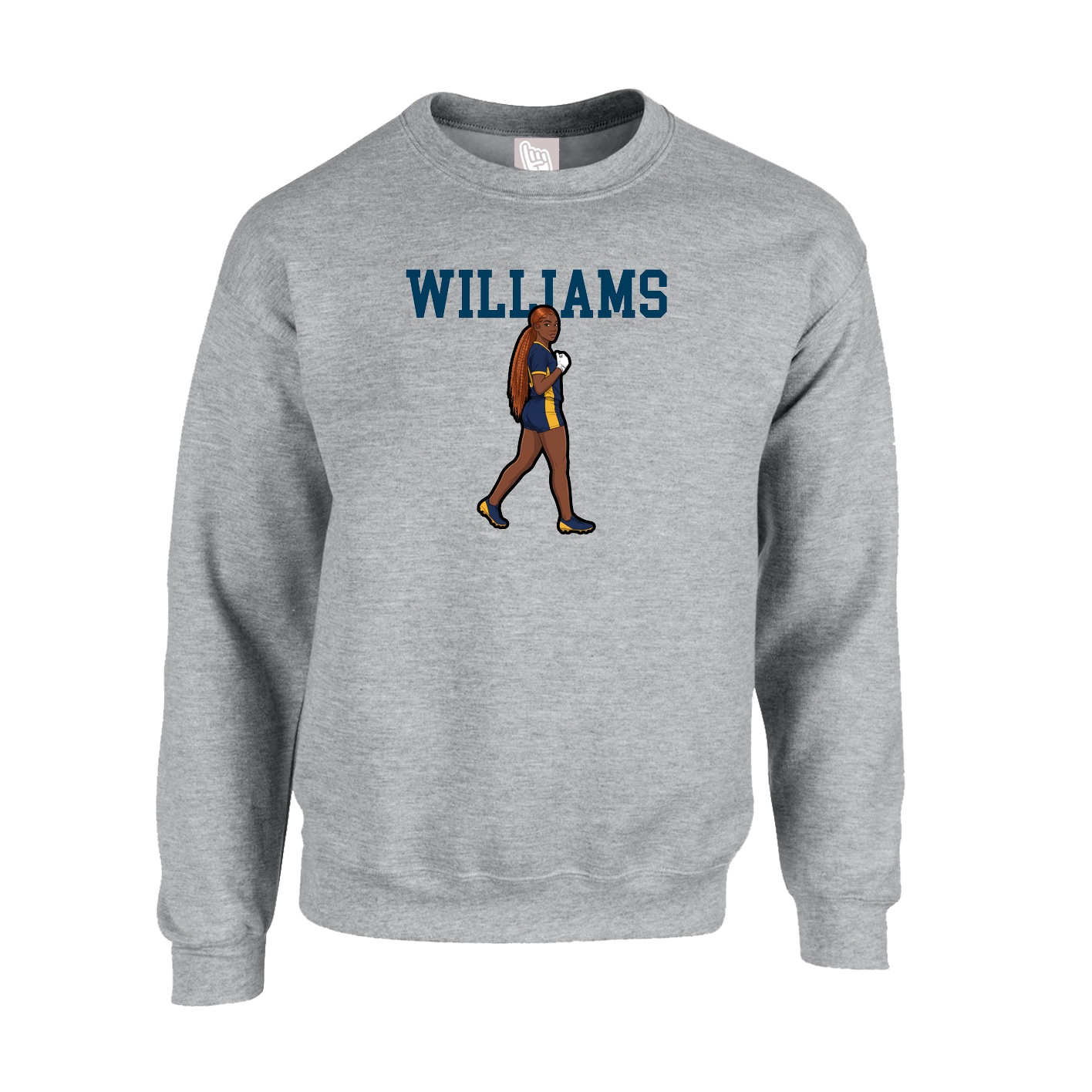 Fleece Crew — Shirsey in Grey