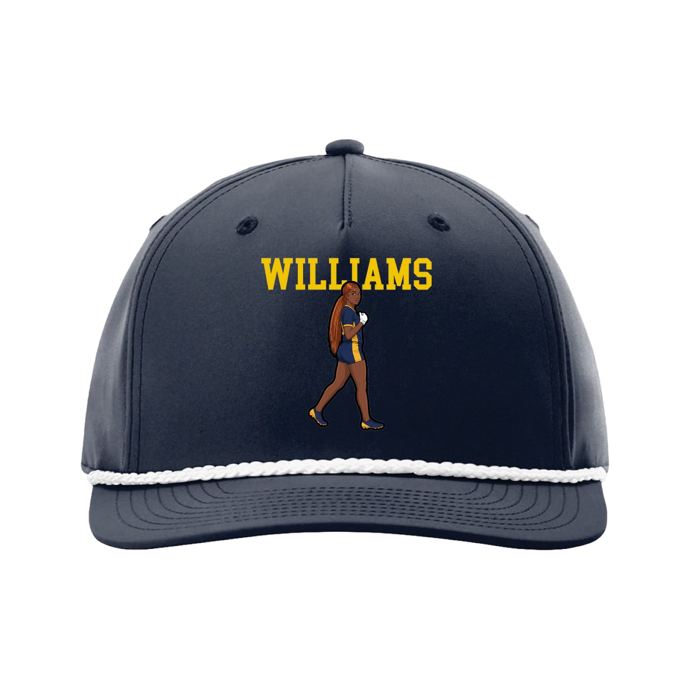 Five-Panel Classic Rope Cap — Shirsey in Navy