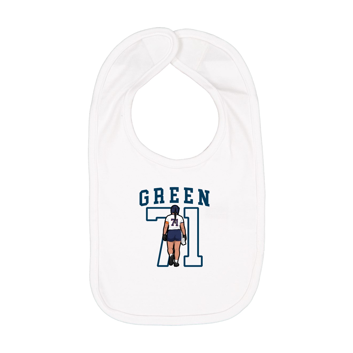 Infant Bib — Shirsey in White
