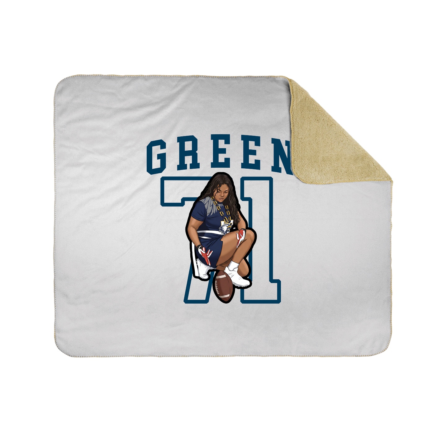 Throw Blanket — Shirsey in White
