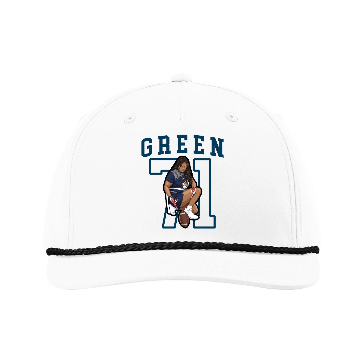 Five-Panel Classic Rope Cap — Shirsey in White