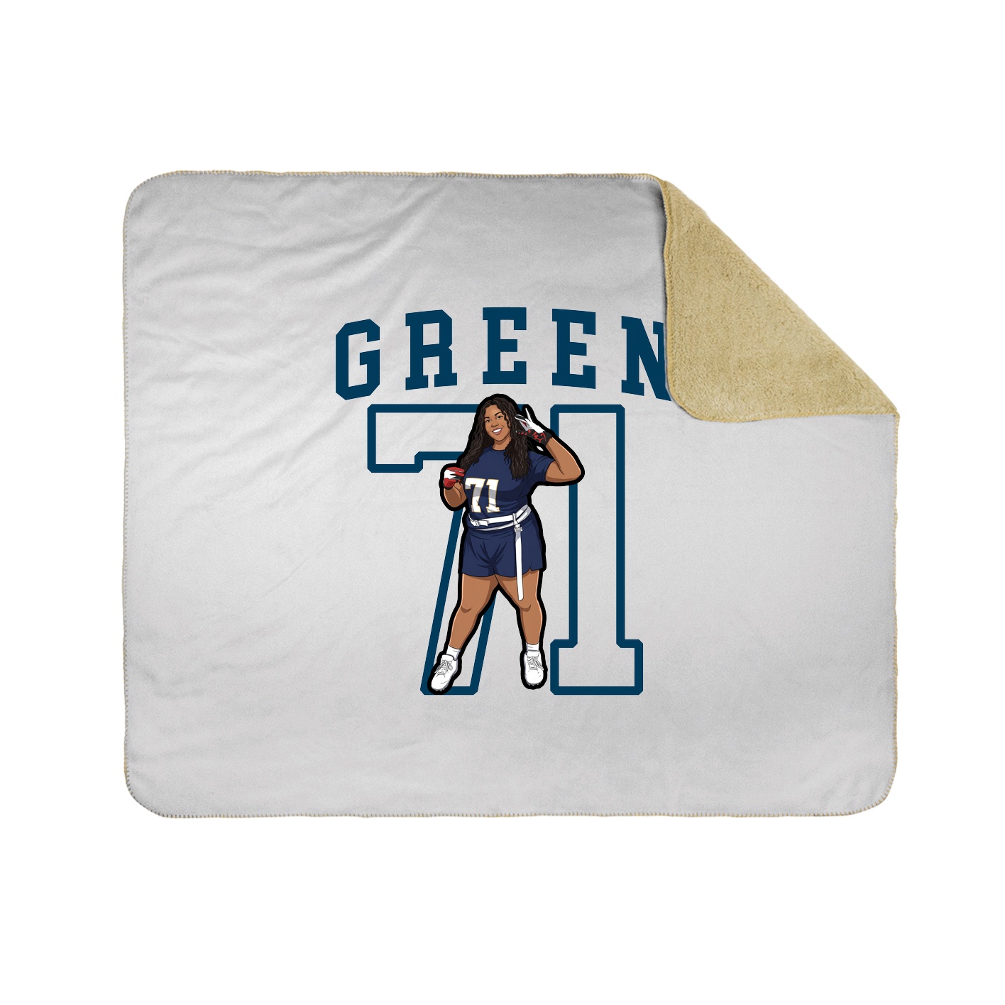 Throw Blanket — Shirsey in White