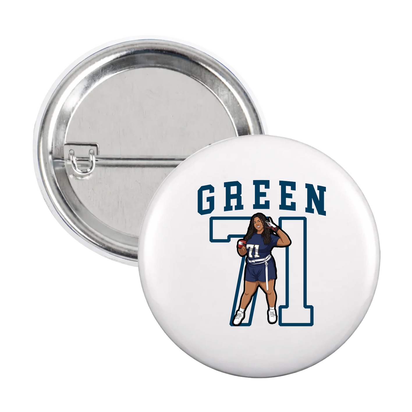 Game Day Button — Shirsey in White