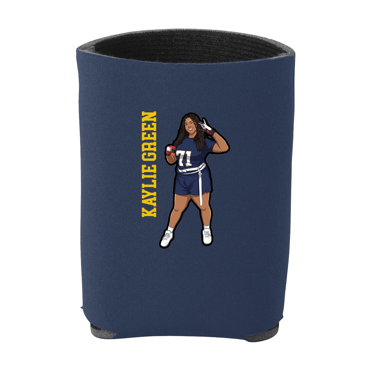 Can Holder — Name Vertical in Navy