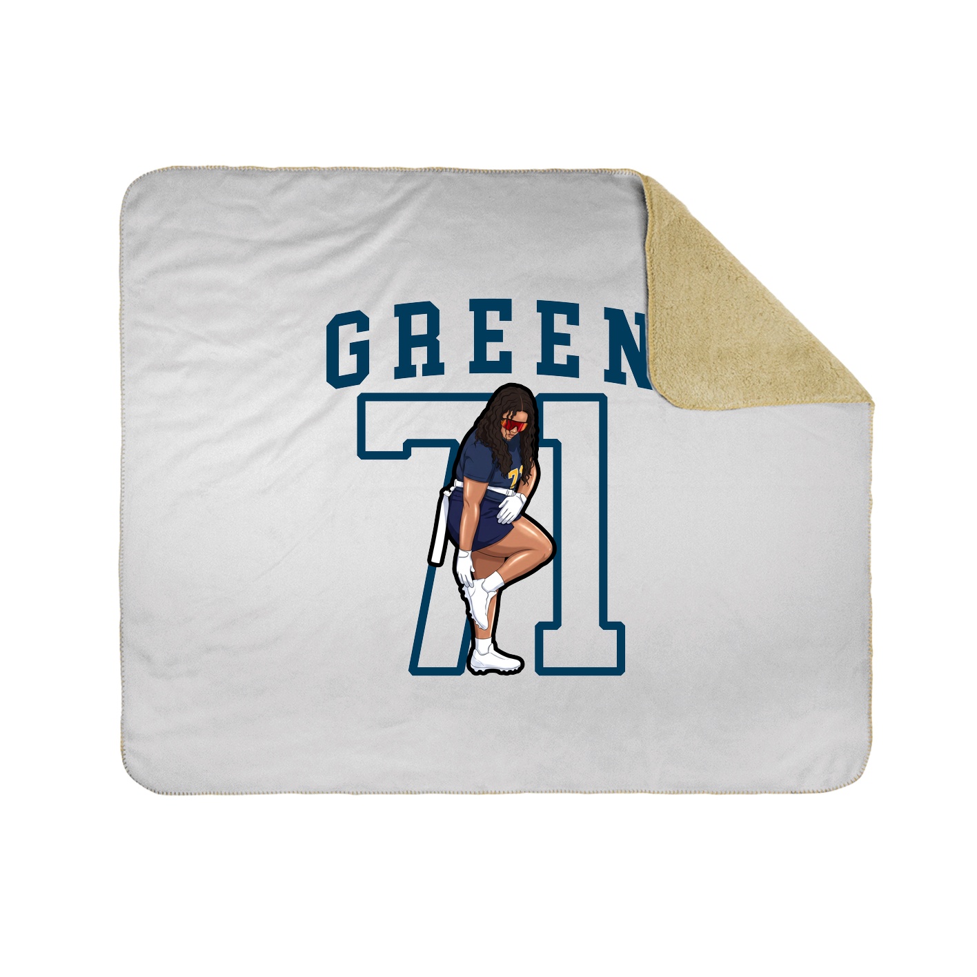 Throw Blanket — Shirsey in White