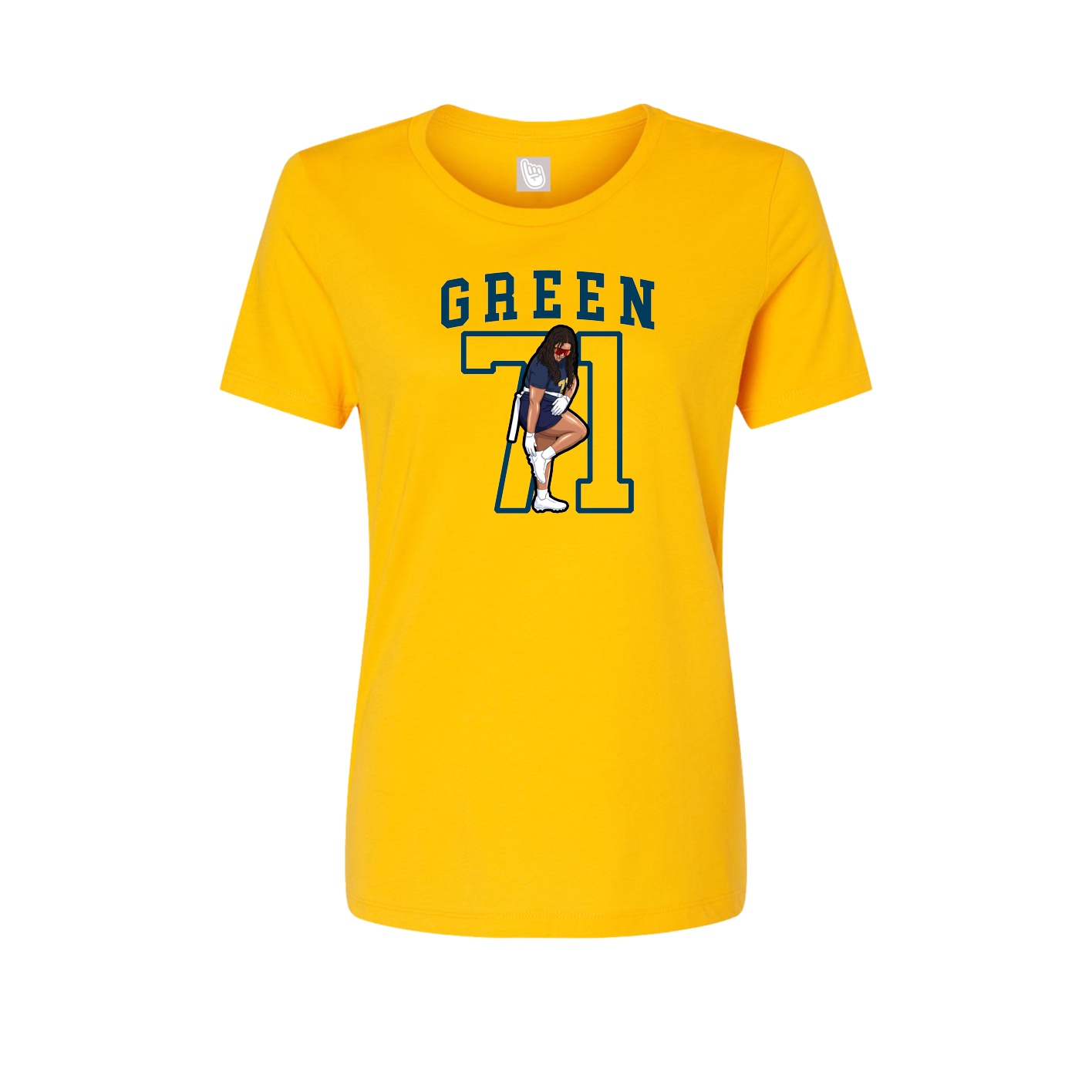 Fitted Women's Tee — Shirsey in Gold