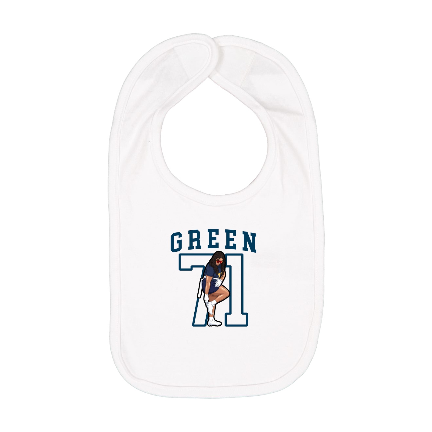 Infant Bib — Shirsey in White
