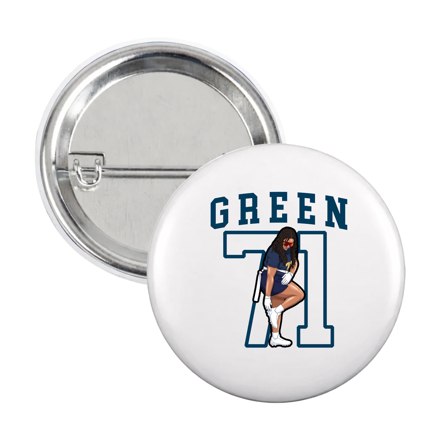 Game Day Button — Shirsey in White