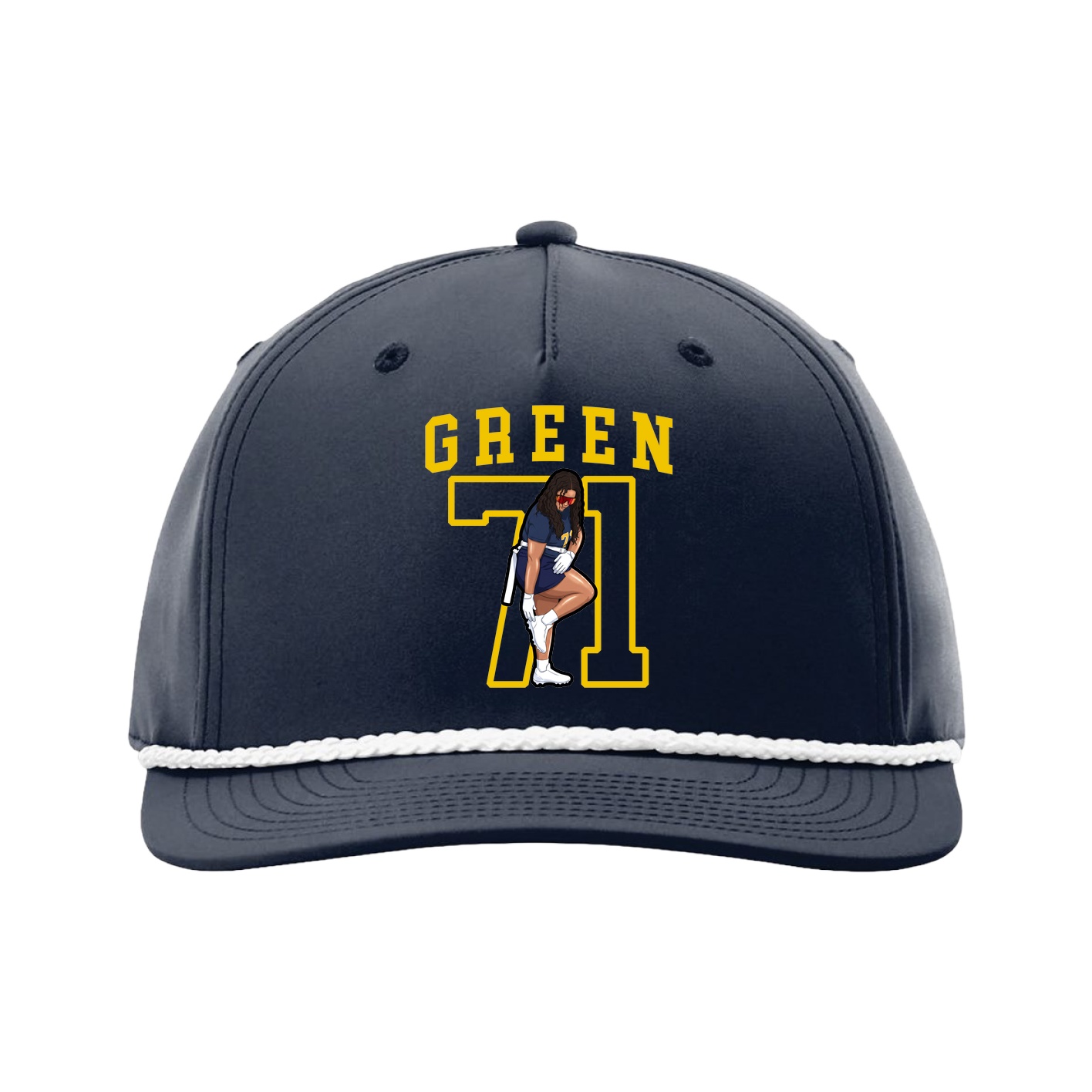 Five-Panel Classic Rope Cap — Shirsey in Navy