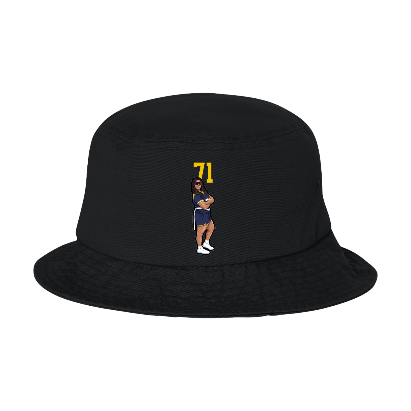 Bucket Cap — Number Top in Black