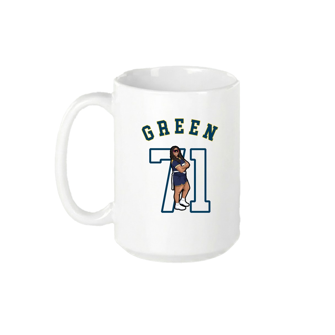 15oz Coffee Mug — Shirsey Arch in White