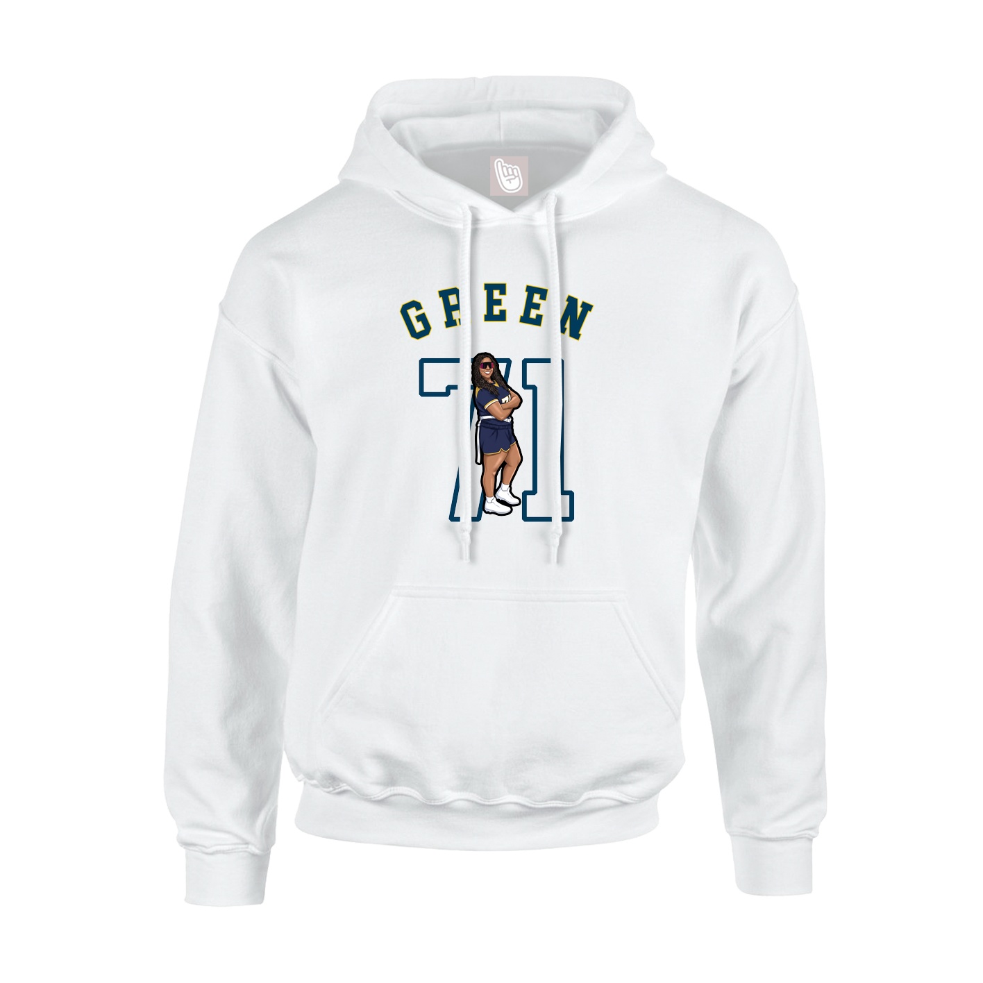 Hoodie — Shirsey Arch in White