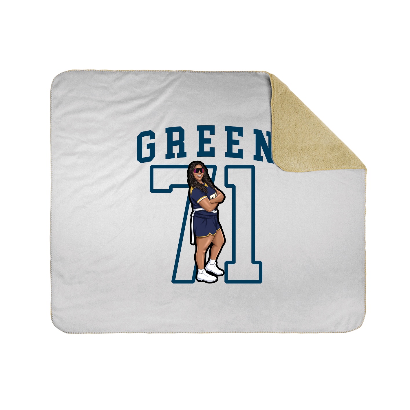 Throw Blanket — Shirsey in White