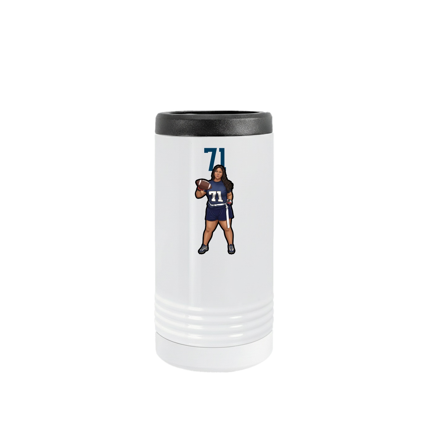 Slim Beverage Holder — Number Top in White